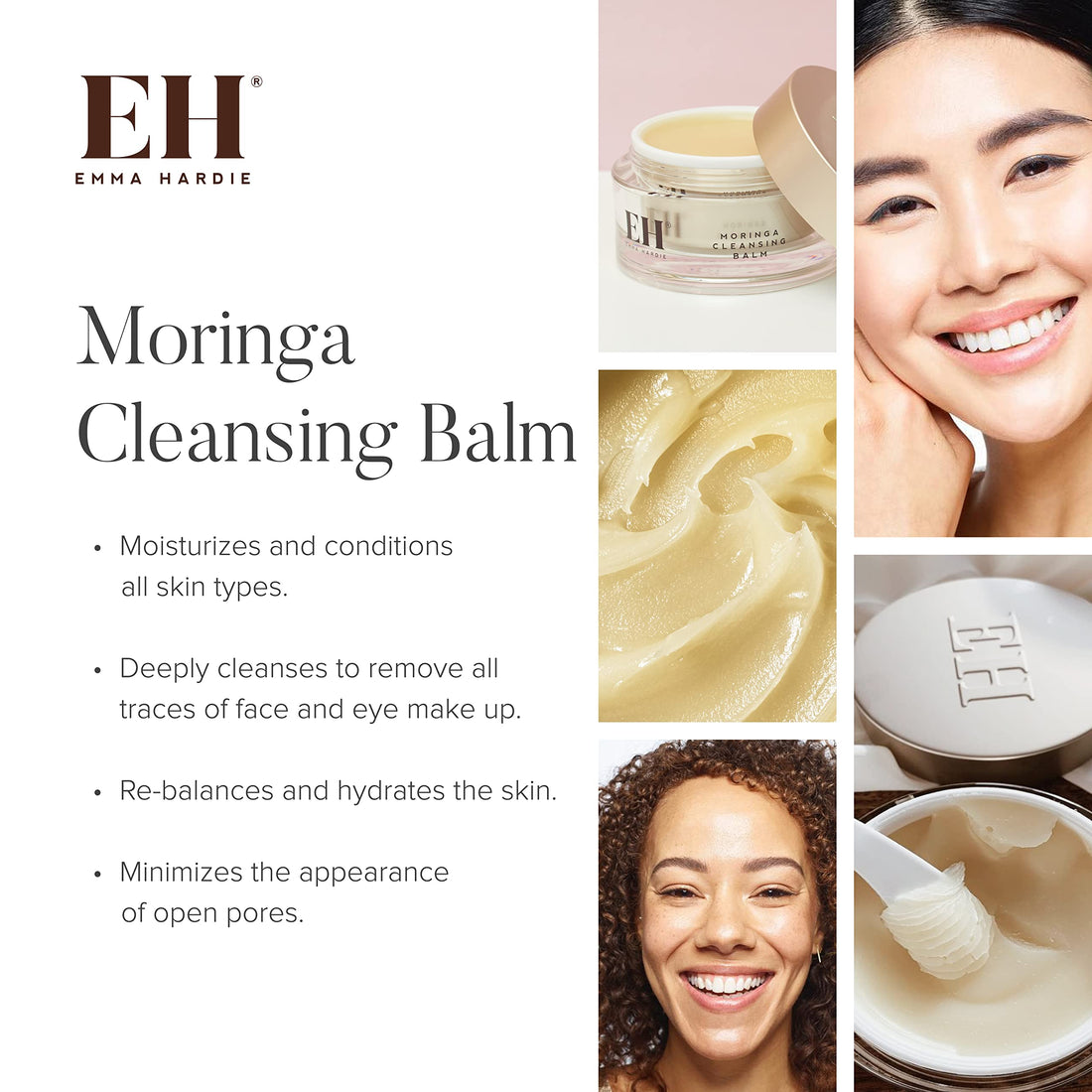 Emma Hardie Moringa Cleansing Balm with Cleansing Cloth