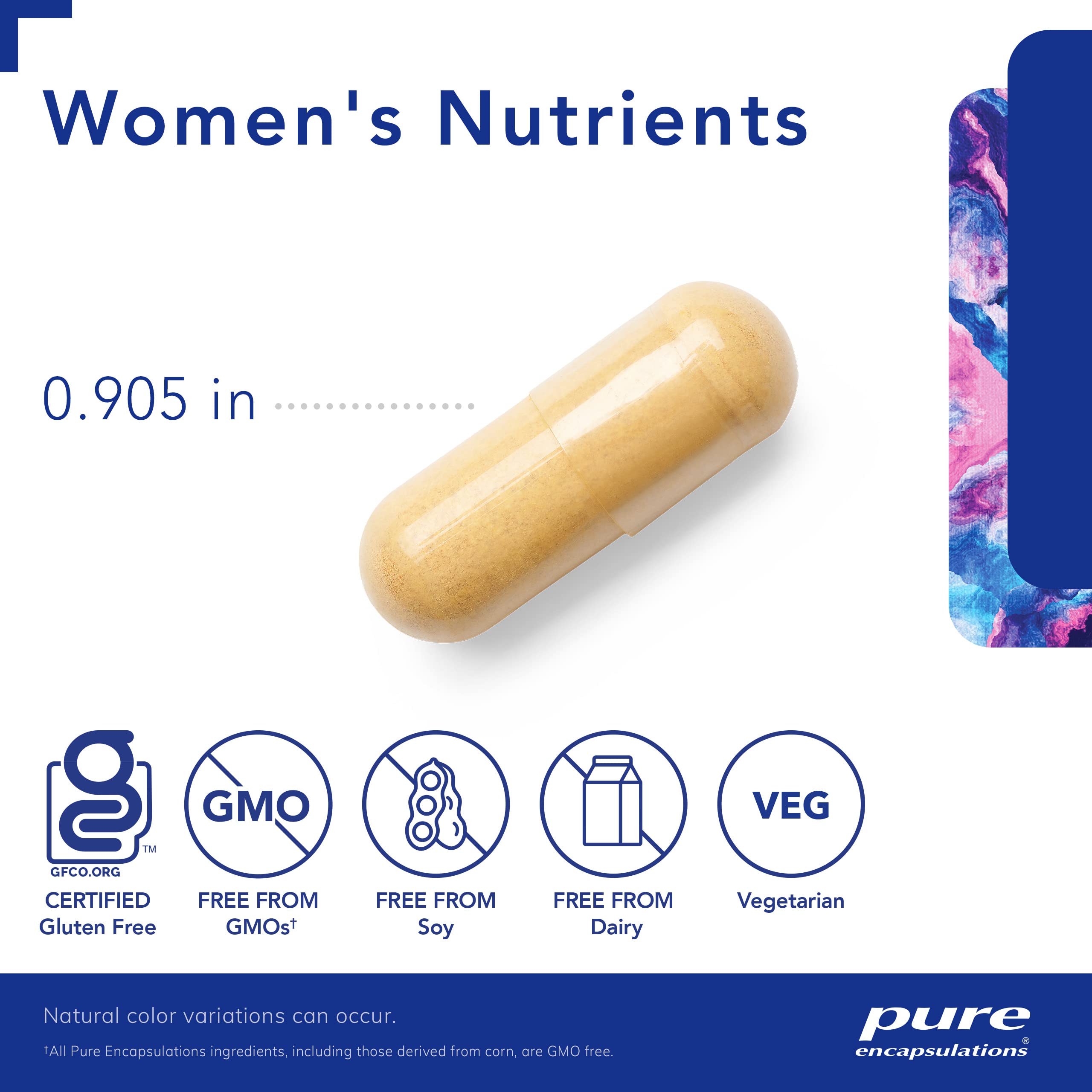 Pure Encapsulations Women's Nutrients - Multivitamin for Women Over 40 to Support Urinary Tract Health, Breast Cell Health & Eye Integrity* - with Vitamin C, E & A - 180 Capsules