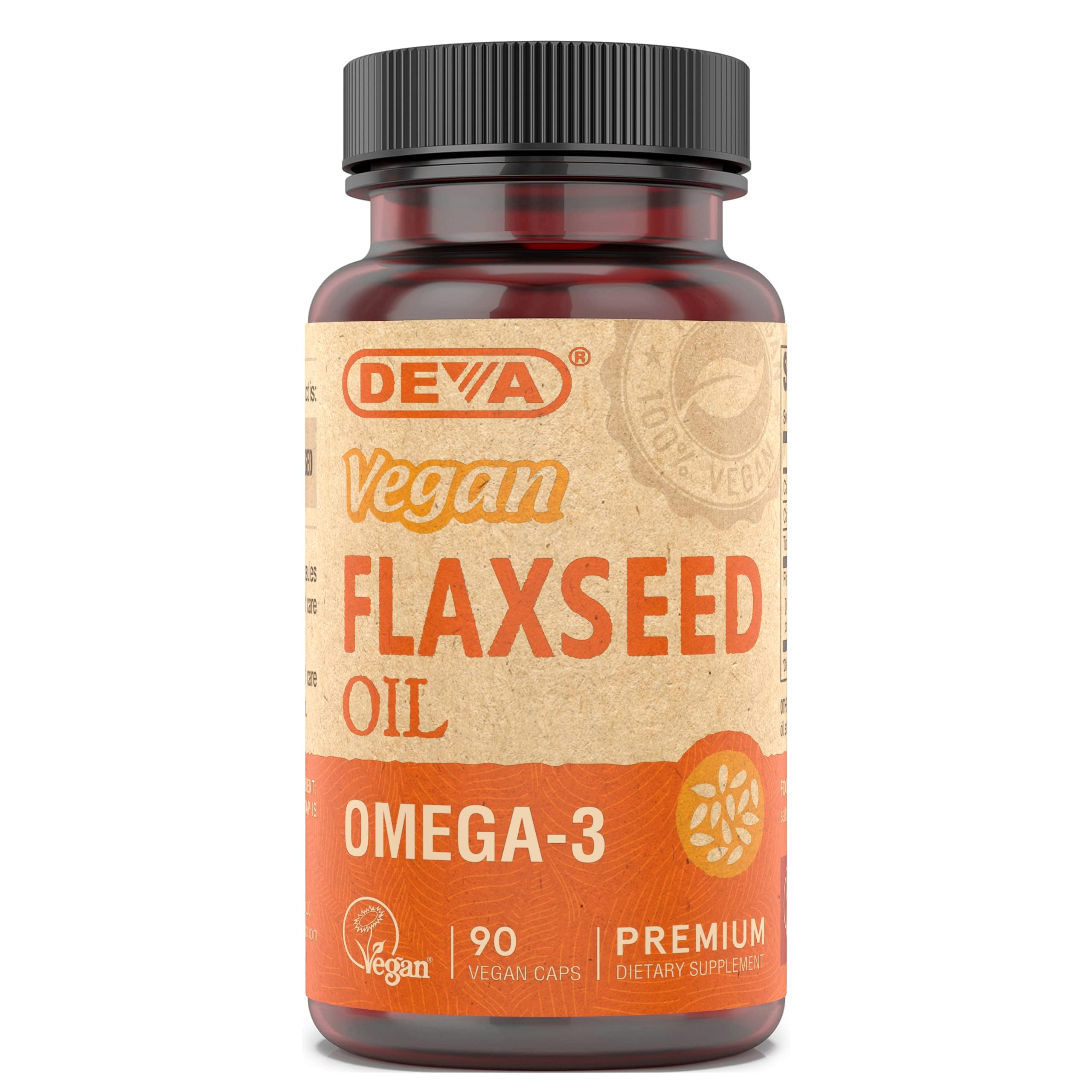 DEVA Vegan Flaxseed Oil - 90 Vcaps