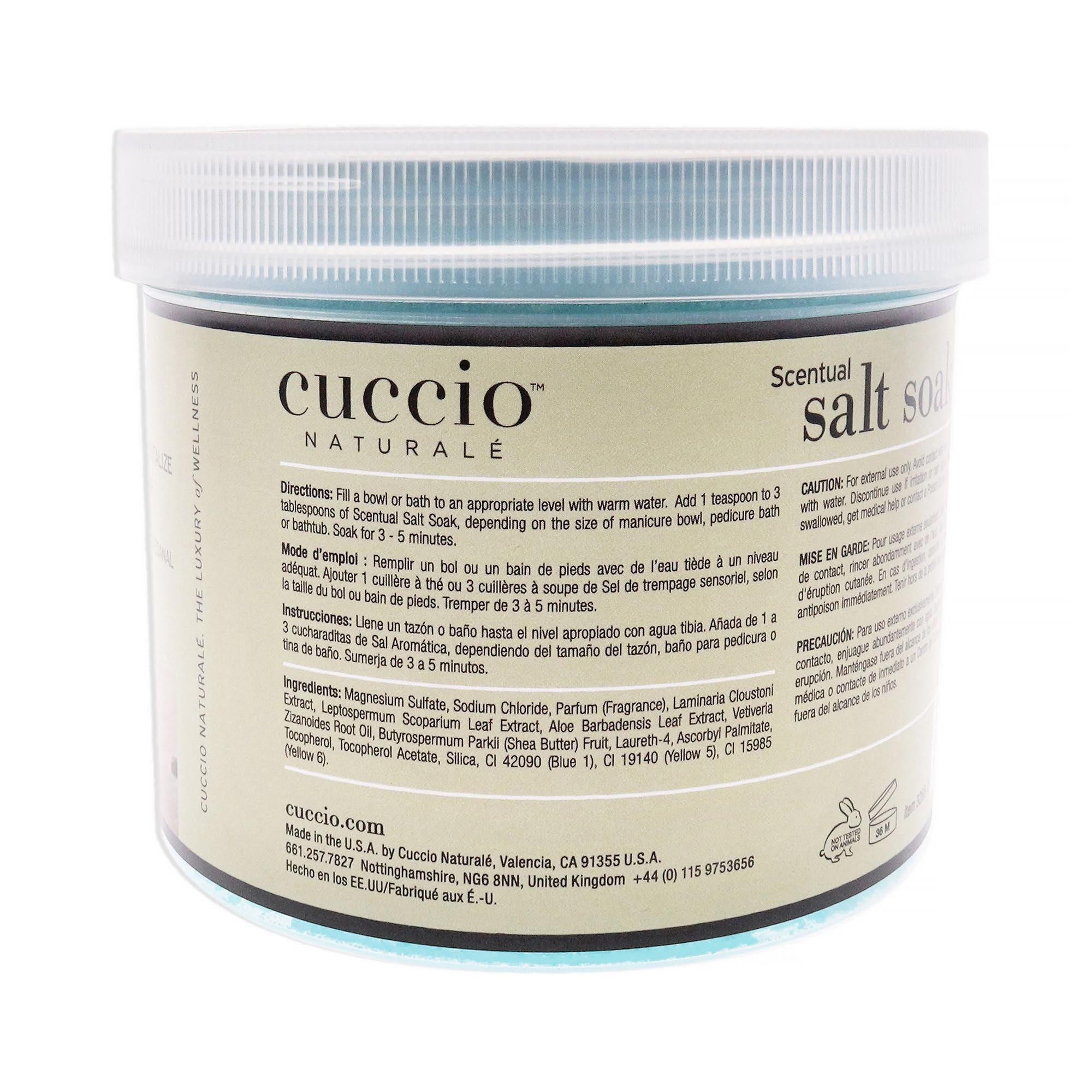 Cuccio Salt Soak, Sea Kelp and Tea Tree, 29 Ounce