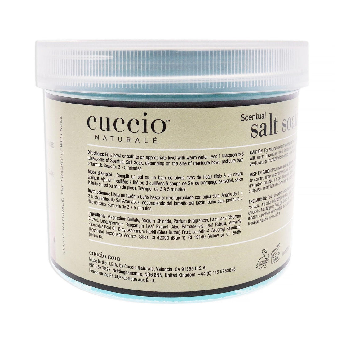 Cuccio Salt Soak, Sea Kelp and Tea Tree, 29 Ounce