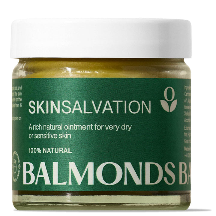 Balmonds Skin Salvation Intensive Moisturizer – All-Natural Balm for Dry & Sensitive Skin with Calendula, Hemp & Beeswax. Premium, Hydrating Salve, 1 Oz (30 ml)