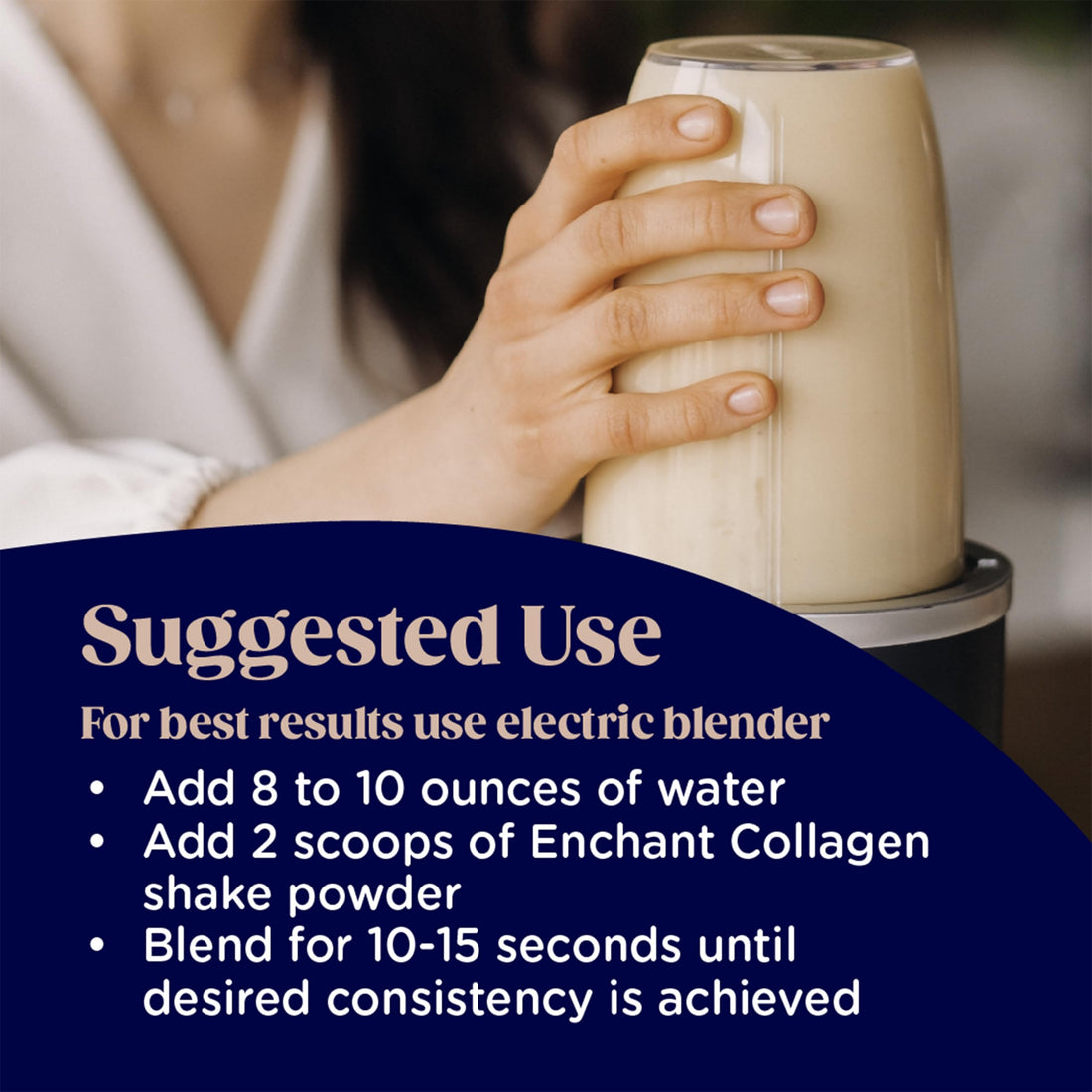 Enchant Collagen Peptides Shake Powder, Caramel Macchiato Flavor – Great Taste, 20g Grass Fed Collagen Peptides, Promotes Hair, Nail, Skin, Bone and Joint Health, 0.80 lb
