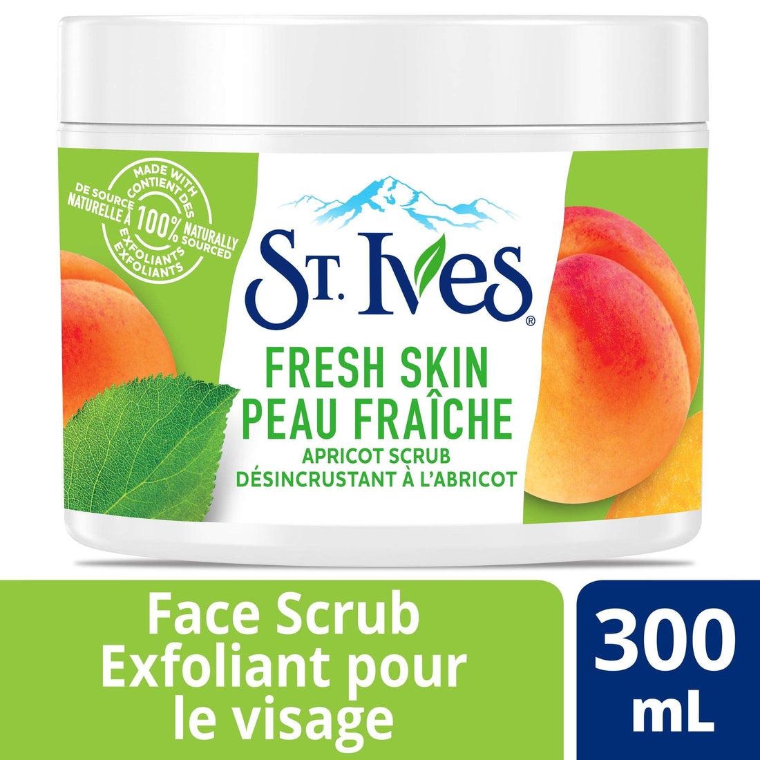 St. Ives Fresh Skin Apricot Exfoliating Facial Scrub 300ml/10.14 Fl Oz {Imported from Canada}