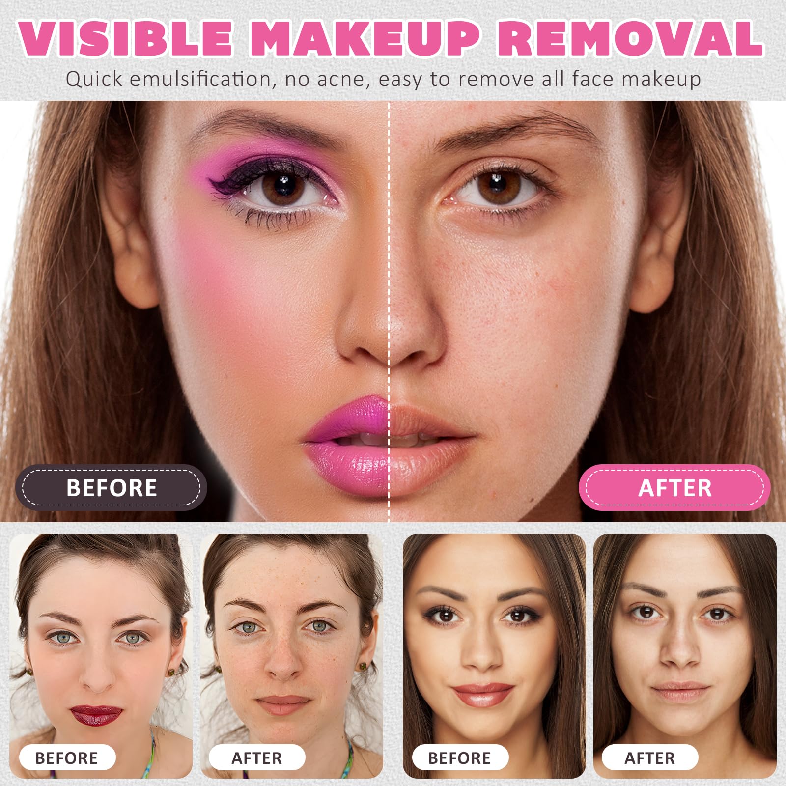 MINGYITUO Cleansing Balm, Makeup Remover Cleansing Korean for Sensitive Skin, Travel Size Good Molecules.