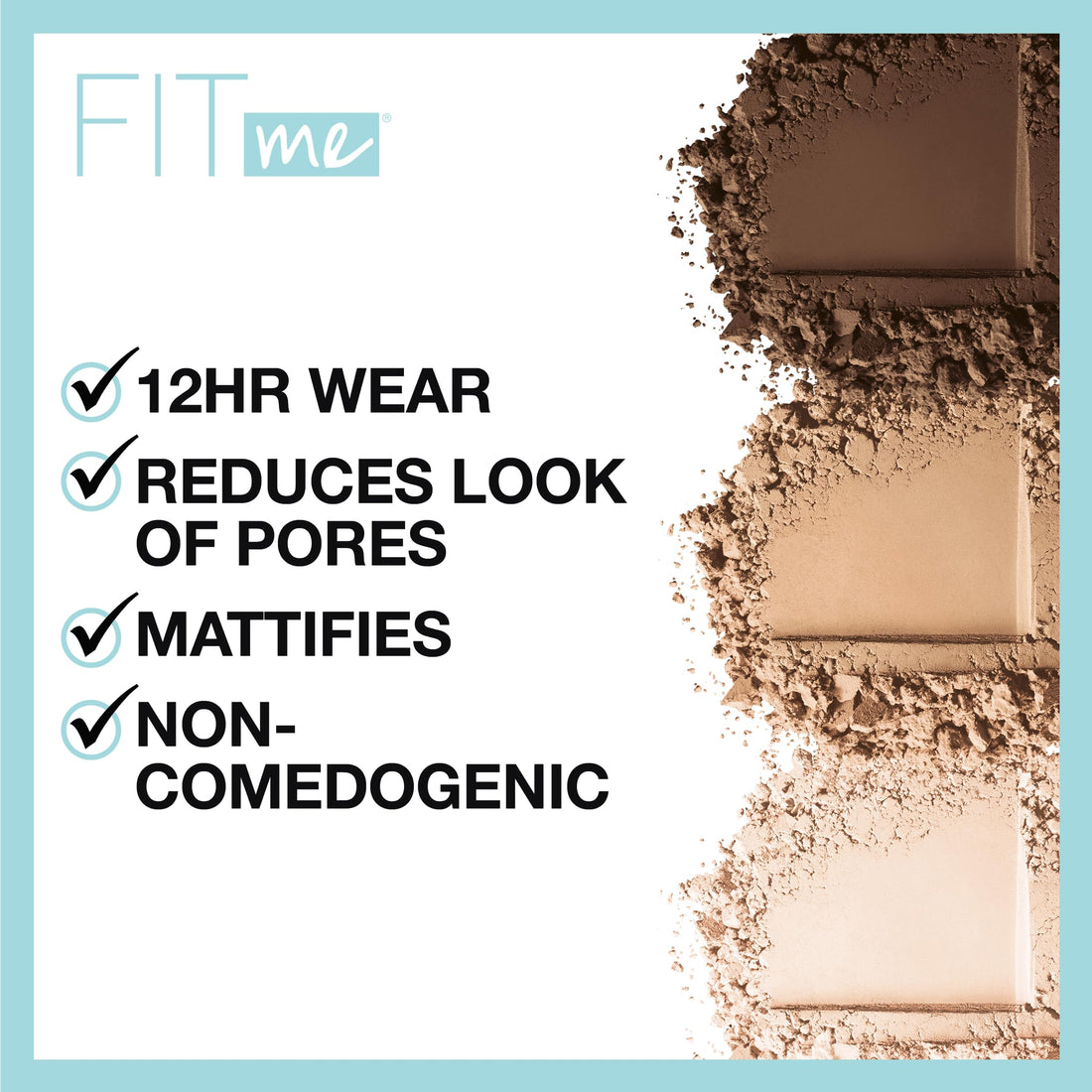 Maybelline Fit Me Matte + Poreless Pressed Face Powder Makeup & Setting Powder, Classic Ivory, 1 Count & Fit Me Powder Blush, Lightweight, Smooth, Blendable