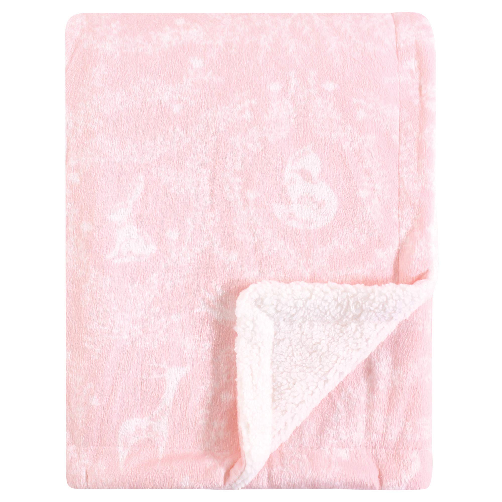 Yoga Sprout Mink Blanket with Sherpa Backing, Lace Garden