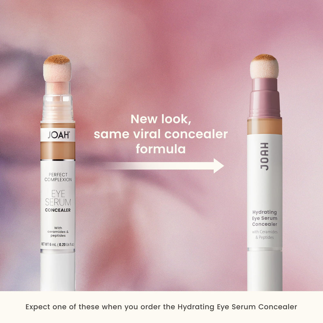 JOAH Perfect Complexion Under Eye Concealer and Serum, Korean Makeup, Hydrating Under Eye Concealer Stick for Dark Circles and Puffiness, Peptide Serum with Medium Coverage