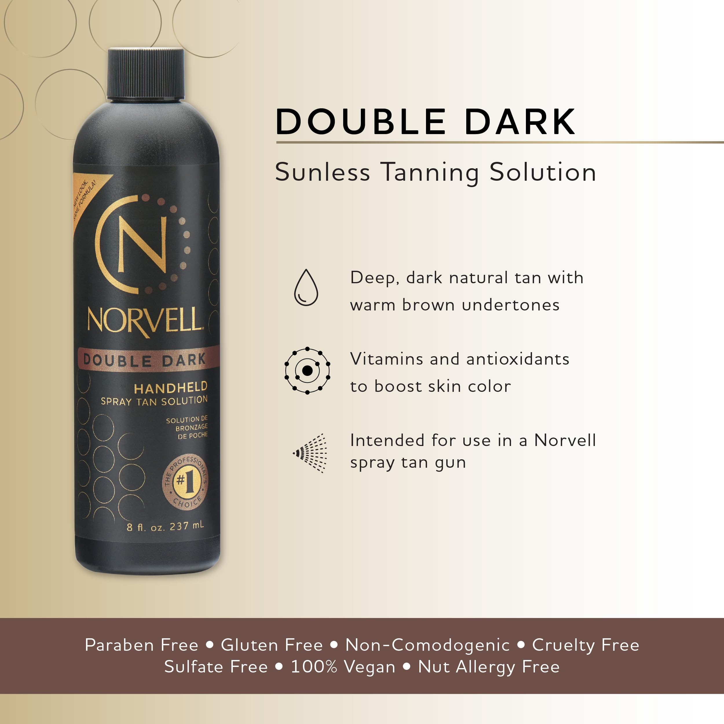 Norvell Double Dark Premium Sunless Solution - 8oz