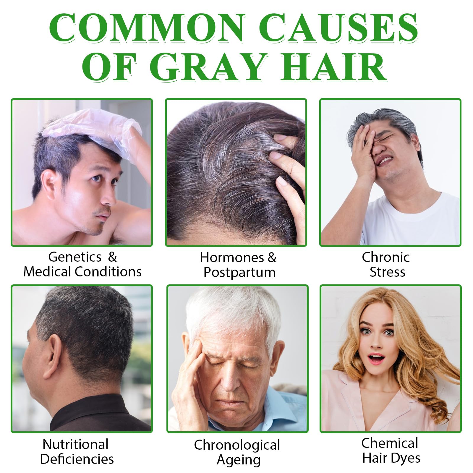 ALIVER Hair Dye Shampoo (Black) - 3-in-1 Natural Herbal Essence: Coloring, Nourishing, and Hair Growth Promoter - 500ml, Hypoallergenic and Harmless for Scalp Care