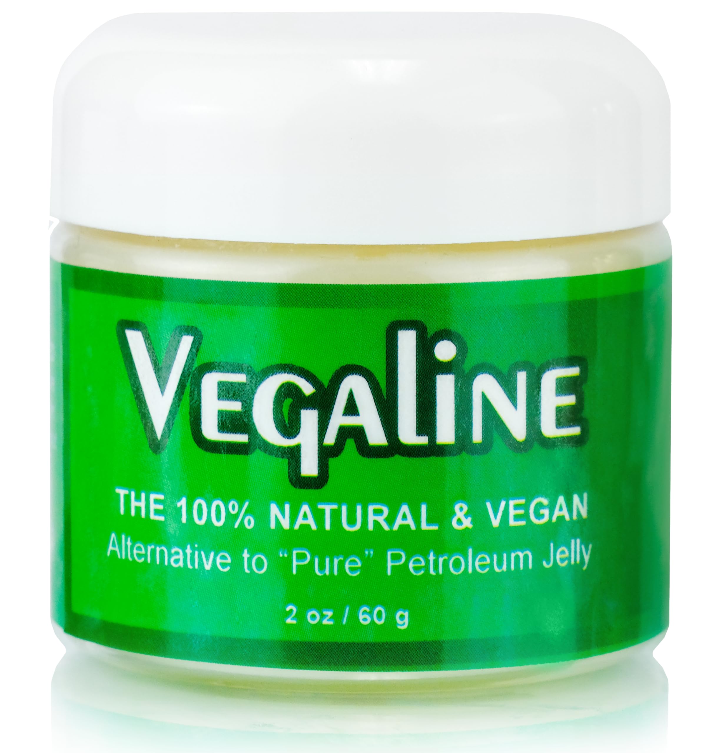 Vegaline - 100% Natural, Vegan & Hypoallergenic Alternative to Petroleum Jelly - Unpetroleum - Lips, Hands, Baby, Makeup Remover and More (2 Ounce)