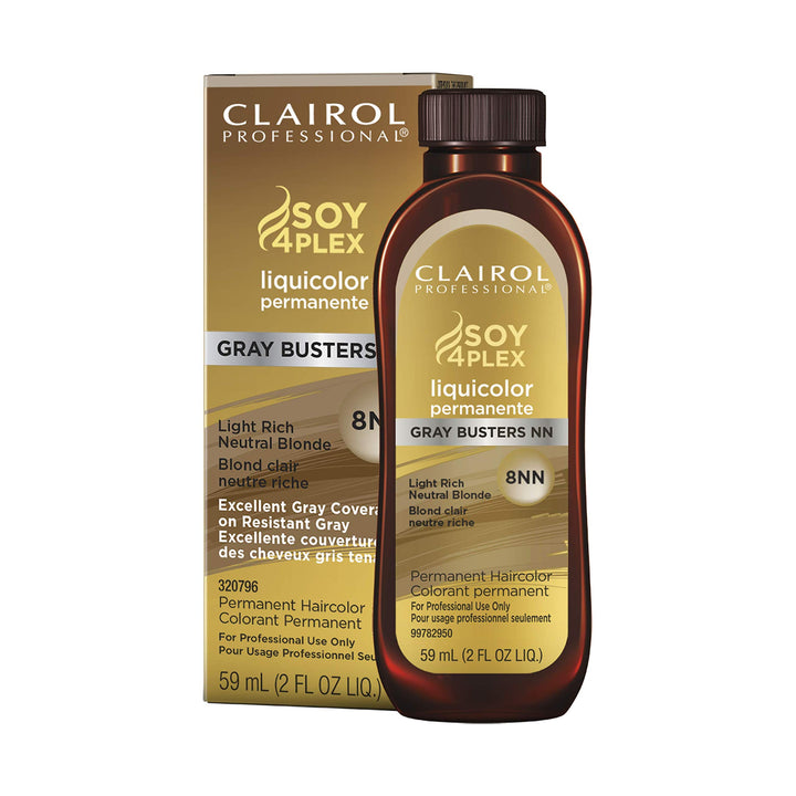 Clairol Professional Permanent Liquicolor for Hair, 8nn Light Neutral Blonde, 2 oz.