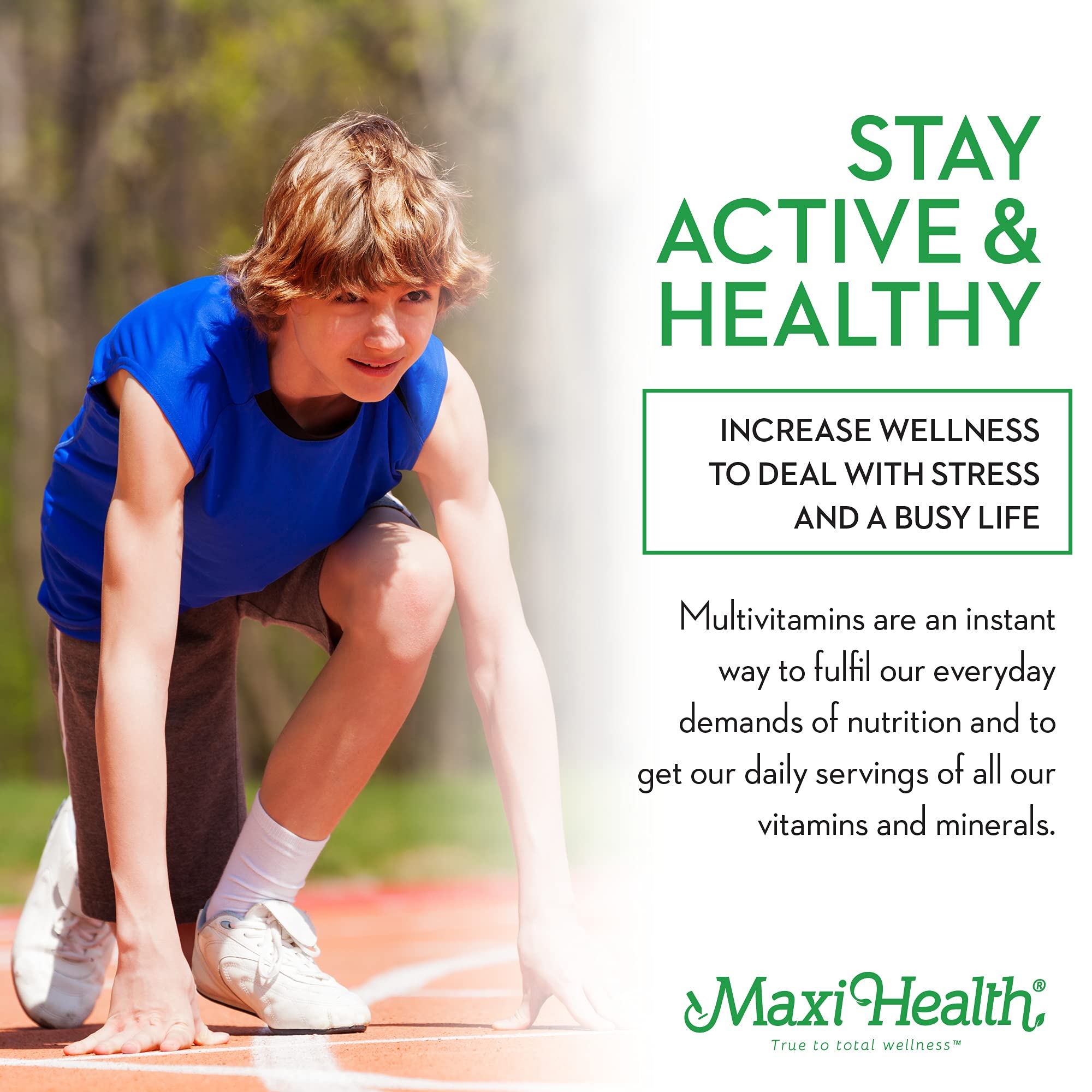 Maxi Health Teen Supreme HIS Vitamins for Teen Boys (60) - Teen Multivitamin for Young Men Ages 12 17 - Daily Teen Vitamins for Nutrition, Energy, Immune Support, Antioxidants & Teen Boy Needs