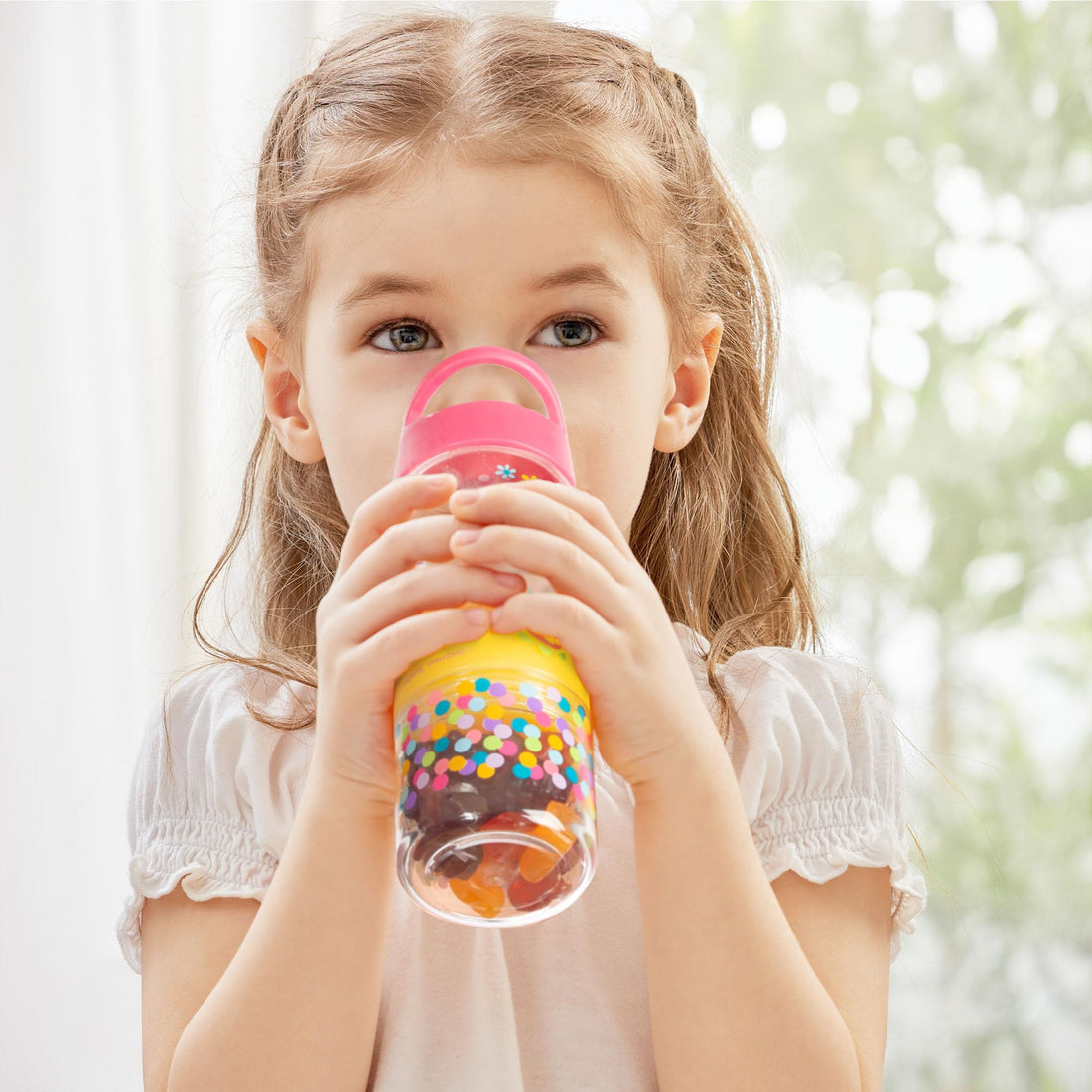 Stephen Joseph FLIP TOP BOTTLES W/ SNACK CONTAINER - SPACE, os (SJ1153)