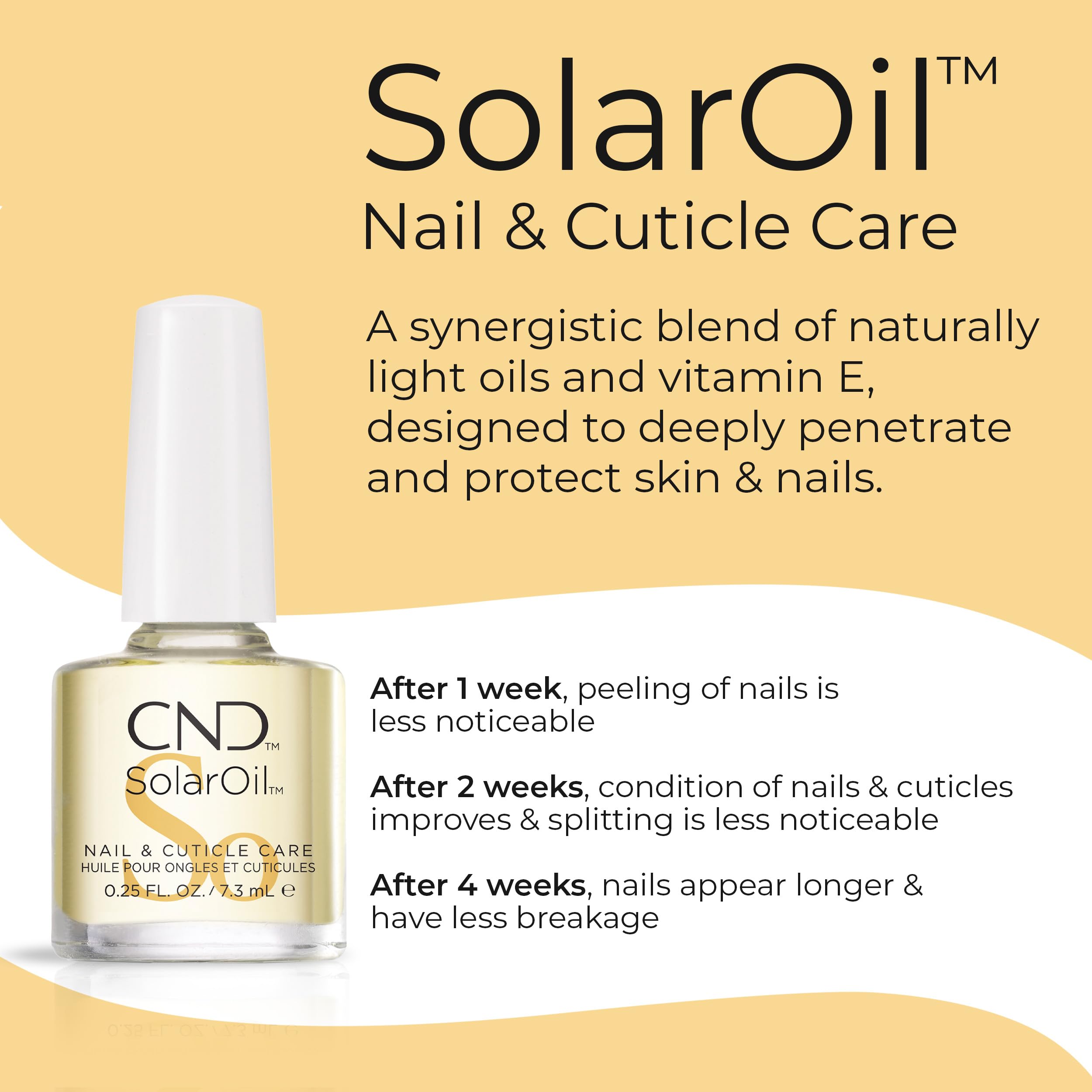 CND Essentials Nail & Cuticle Oil, Solaroil, 0.25 fl. oz.