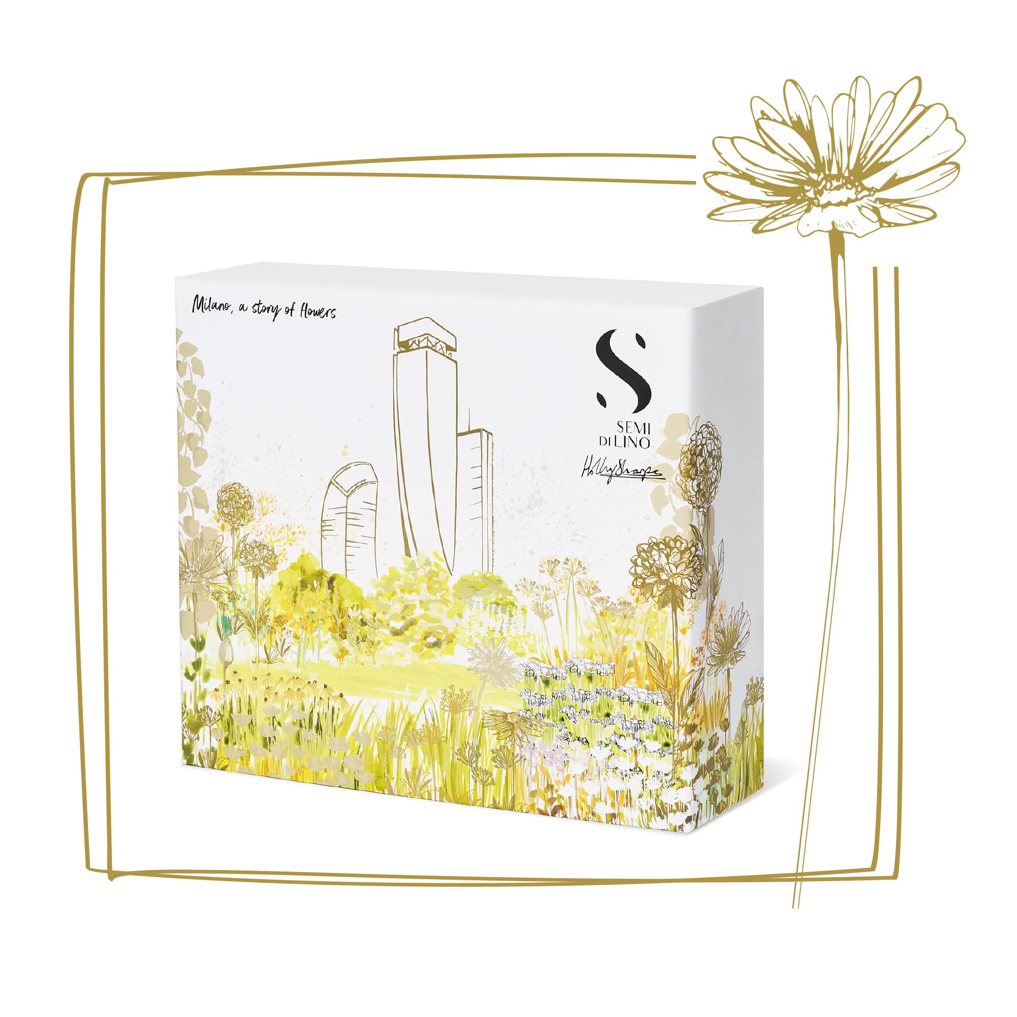 Alfaparf Milano Semi di Lino Diamond Illuminating Gift Set for Color Treated Hair - Sulfate Free Shampoo, Mask and Cristalli Liquidi Hair Oil Serum - Adds Shine and Softness - Salon Quality