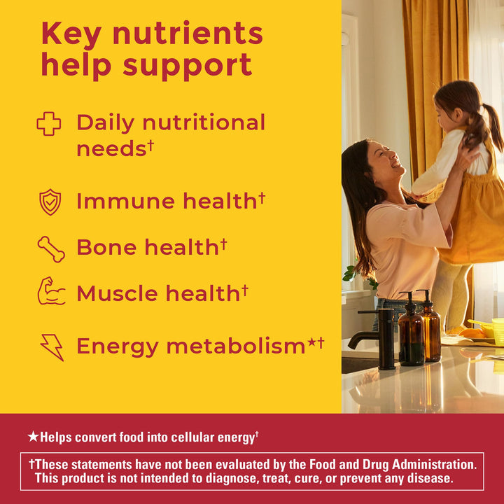 Nature Made Zero Sugar Multivitamin Gummies, Daily Nutritional Support Vitamin Supplements, Aspartame Free, 90 Sugar Free Gummies, 45 Day Supply