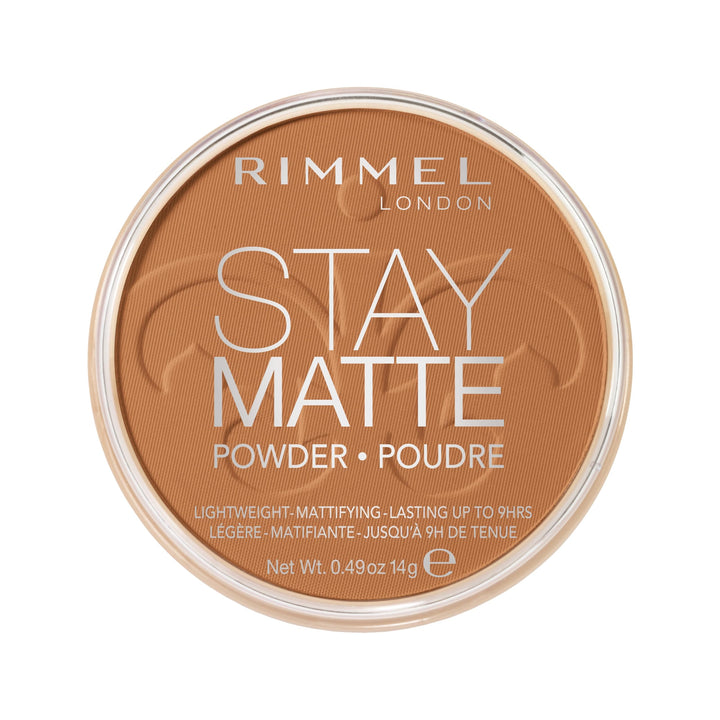 Rimmel Stay Matte Pressed Powder, Pecan, 0.49 Ounce (Pack of 1)