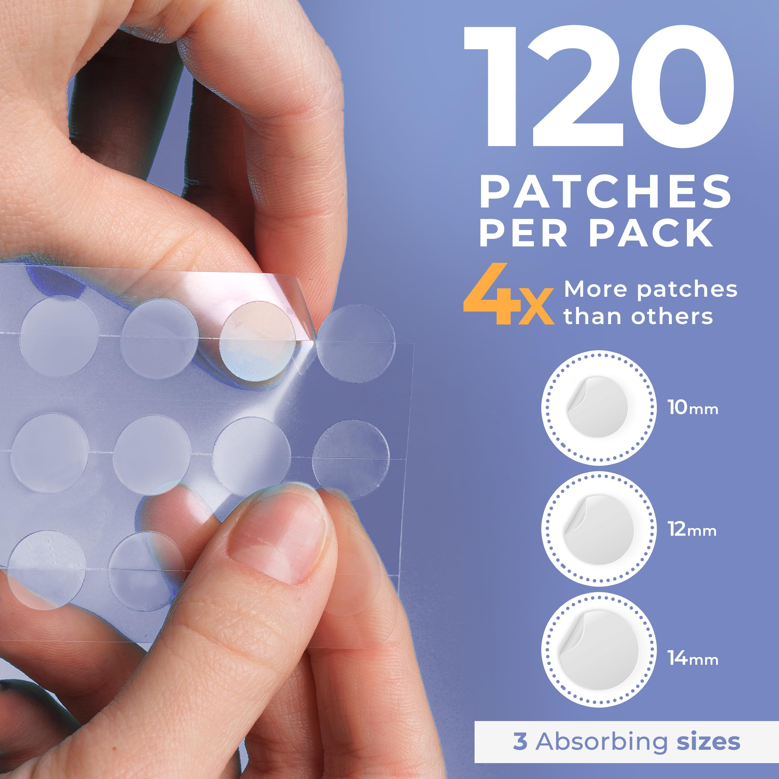 PatchRx Salicylic Pimple Patches (120 Pack), Salicylic Acid Acne Patches with Tea Tree Oil - Zit Patch and Pimple Stickers for Face for Skin Care - Salicylic Acid Acne Dots (Packaging May Vary)