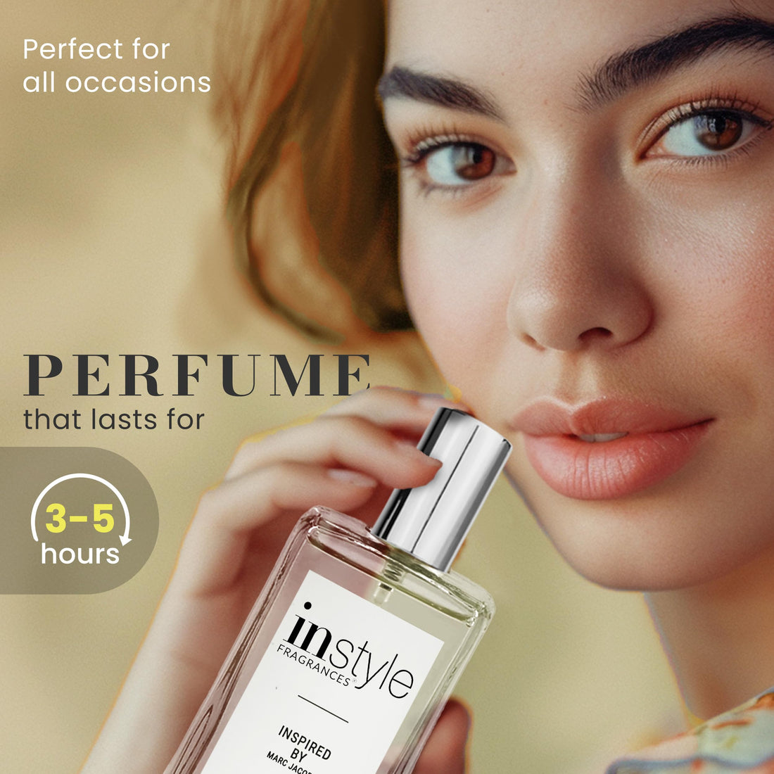 Instyle Fragrances | Inspired by Marc Jacobs' Daisy | Women’s Eau de Toilette | Vegan, Paraben & Phthalate Free | Never Tested on Animals | 3.4 Fl Oz