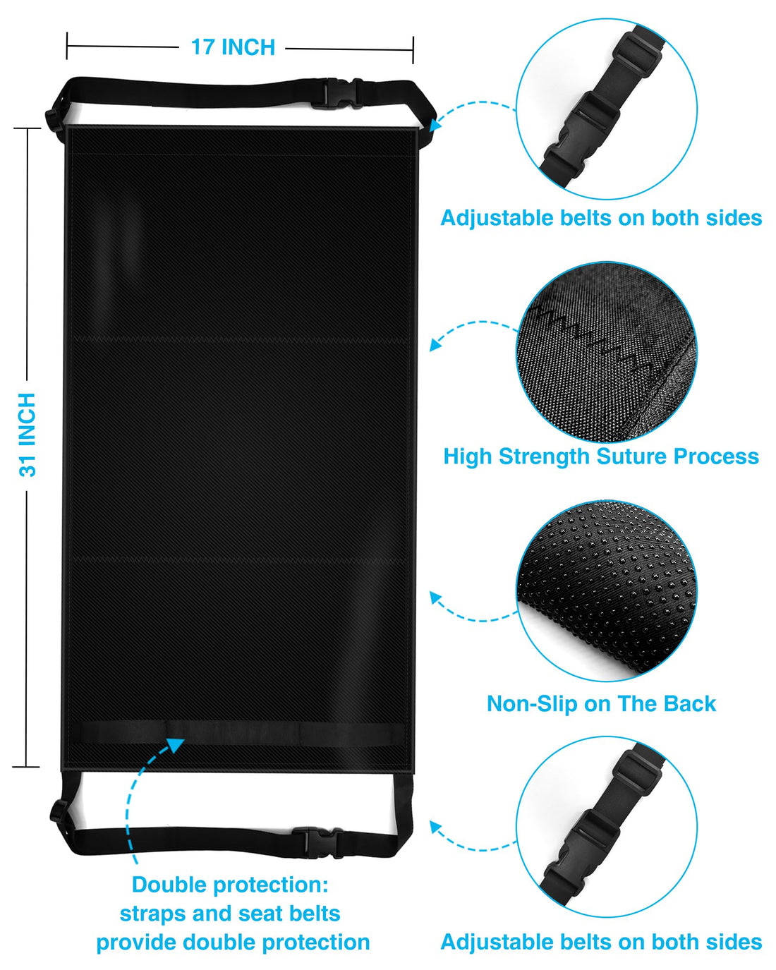 AWAHITAWA Toddler Travel Bed, Airplane Travel Seat Essentials Kids, Portable Toddler Bed, Baby Airplane Travel Cot Accessories, Airplane Must Haves for Toddlers