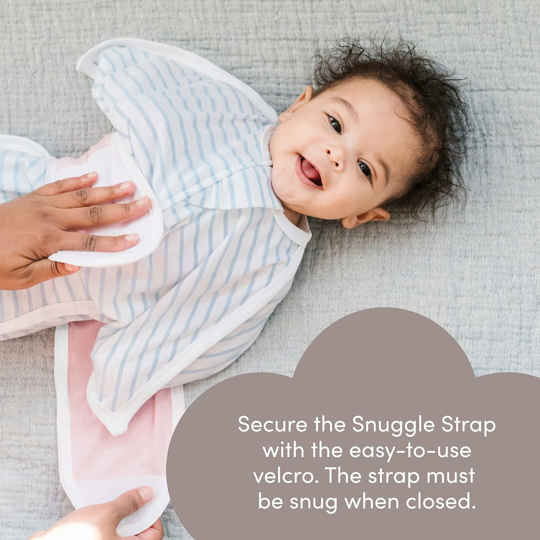 SleepingBaby Snuggle Strap - a Zipadee-Zip Accessory for Wearable Blanket - Pink