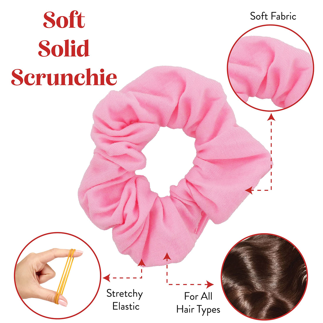 Pinks : Set of 9 Scrunchies - Pinks