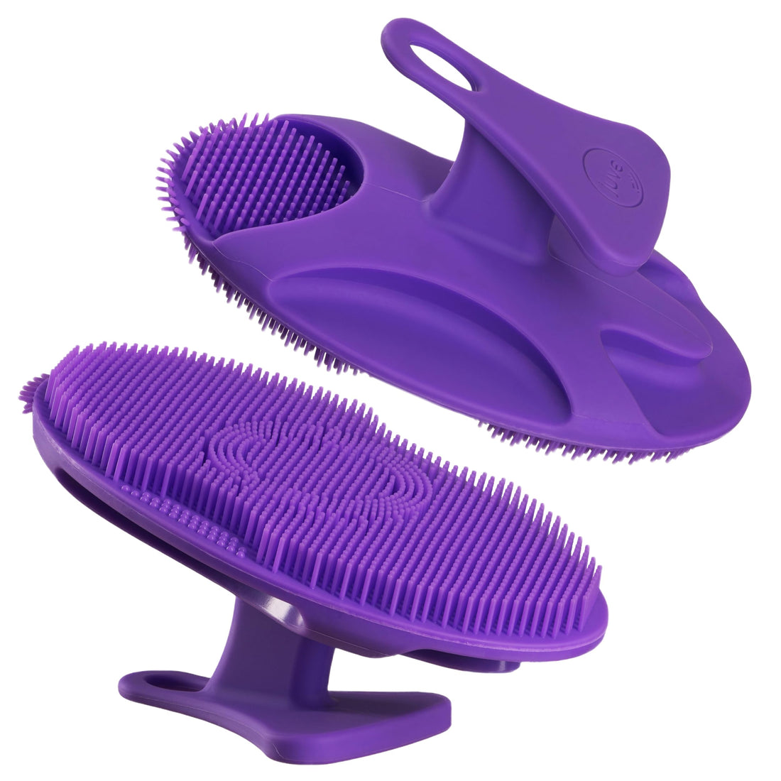 Juve Silicone Shower Scrubber- Body and Face Exfoliator for Women and Men- Exfoliating Bath Brush for Showering- Wash Away Excess Skin- Bathing Essentials Products and Accessories for Hygiene