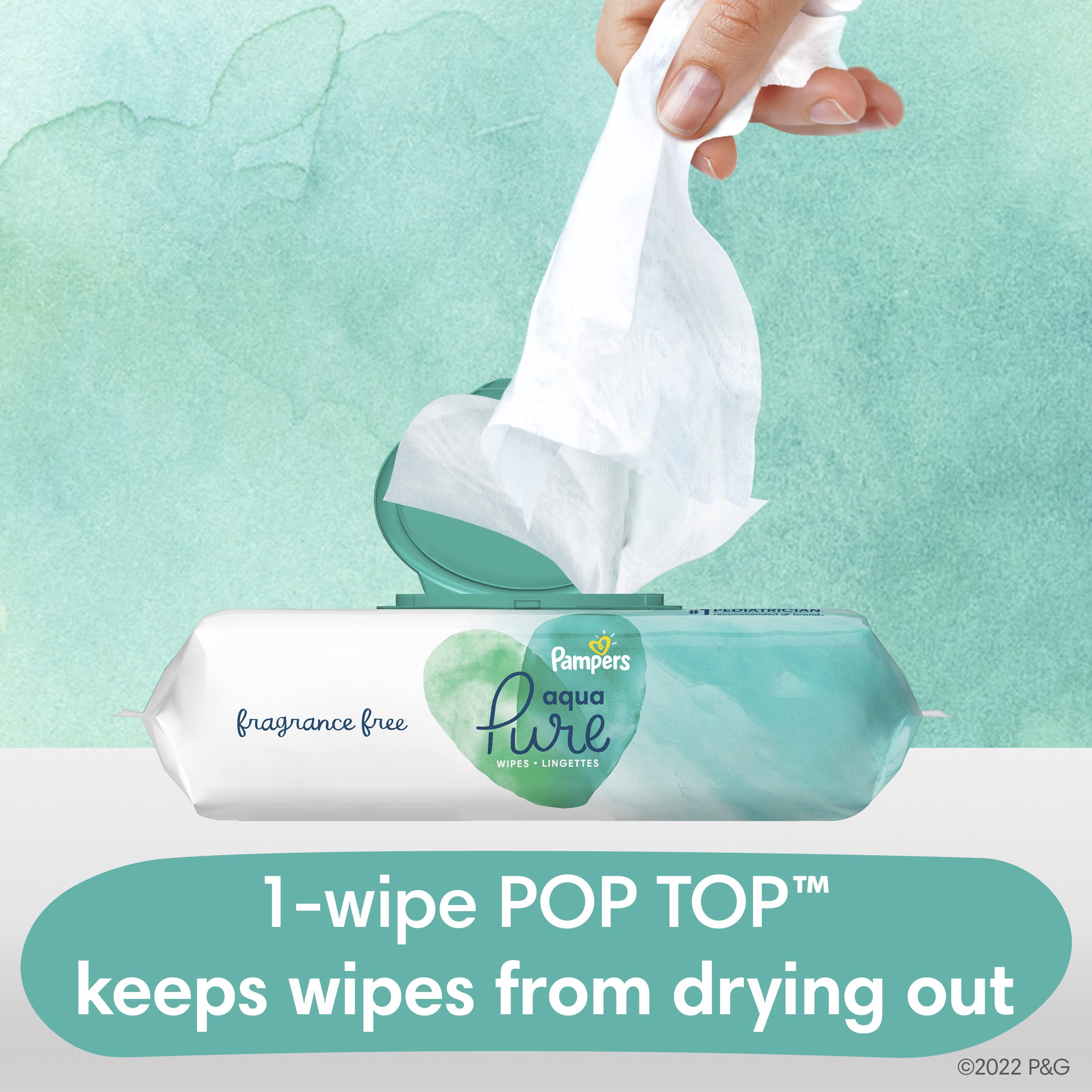 Pampers Aqua Pure Wipes(56 pcs)