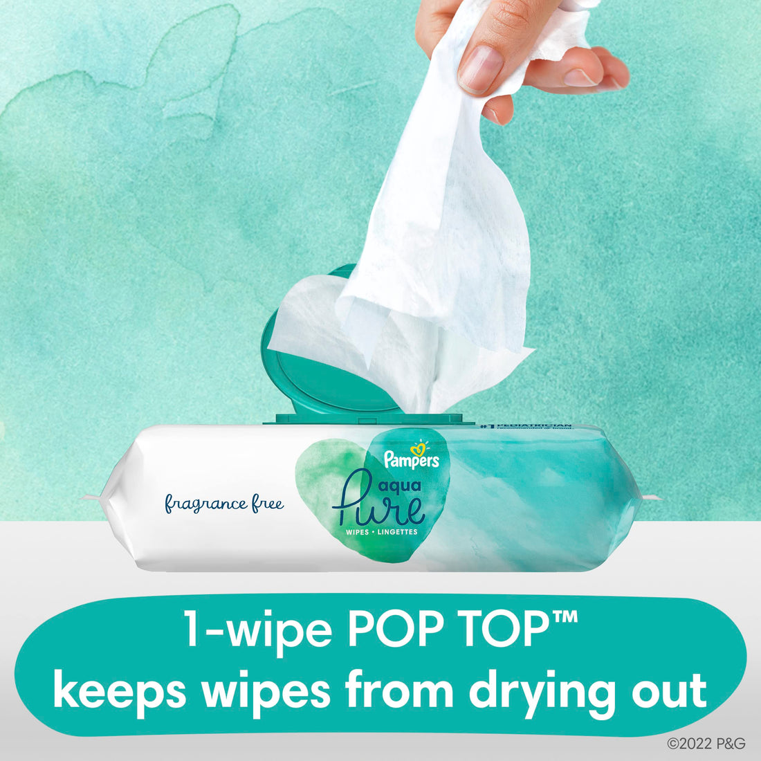 Pampers Aqua Pure Wipes(56 pcs)