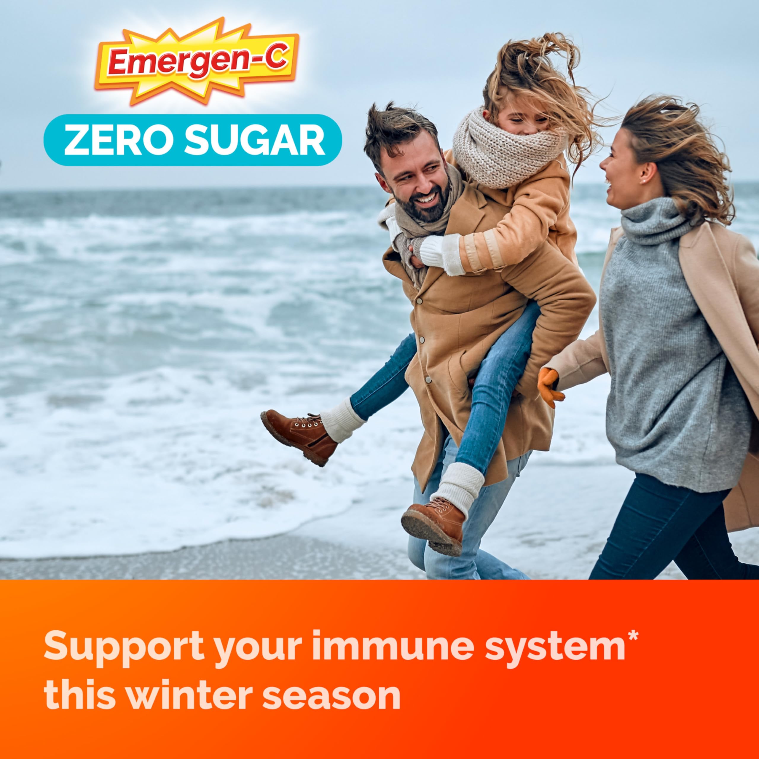 Emergen-C Zero Sugar Immune Support Adult Gummies 36 Count