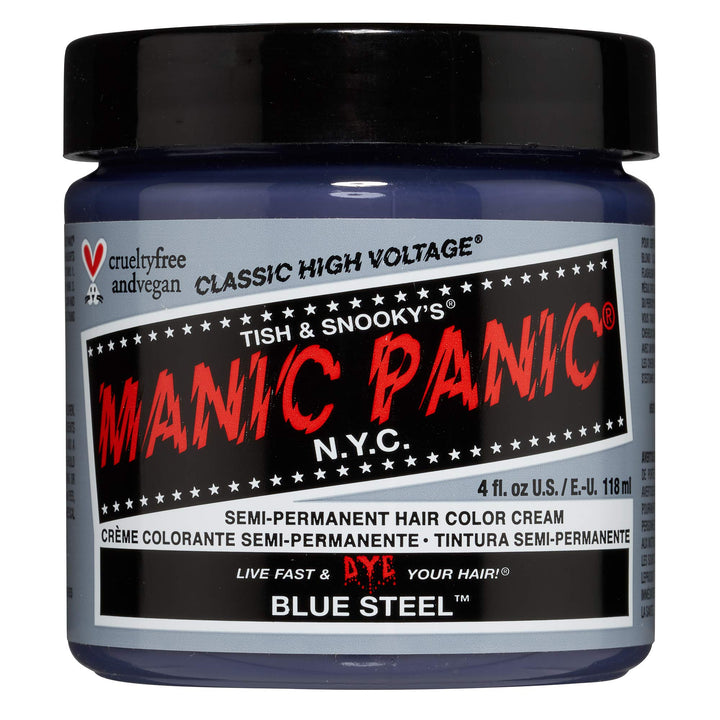Manic Panic High Voltage Semi Permanent Hair Colour - BLUE STEEL, 118 ml