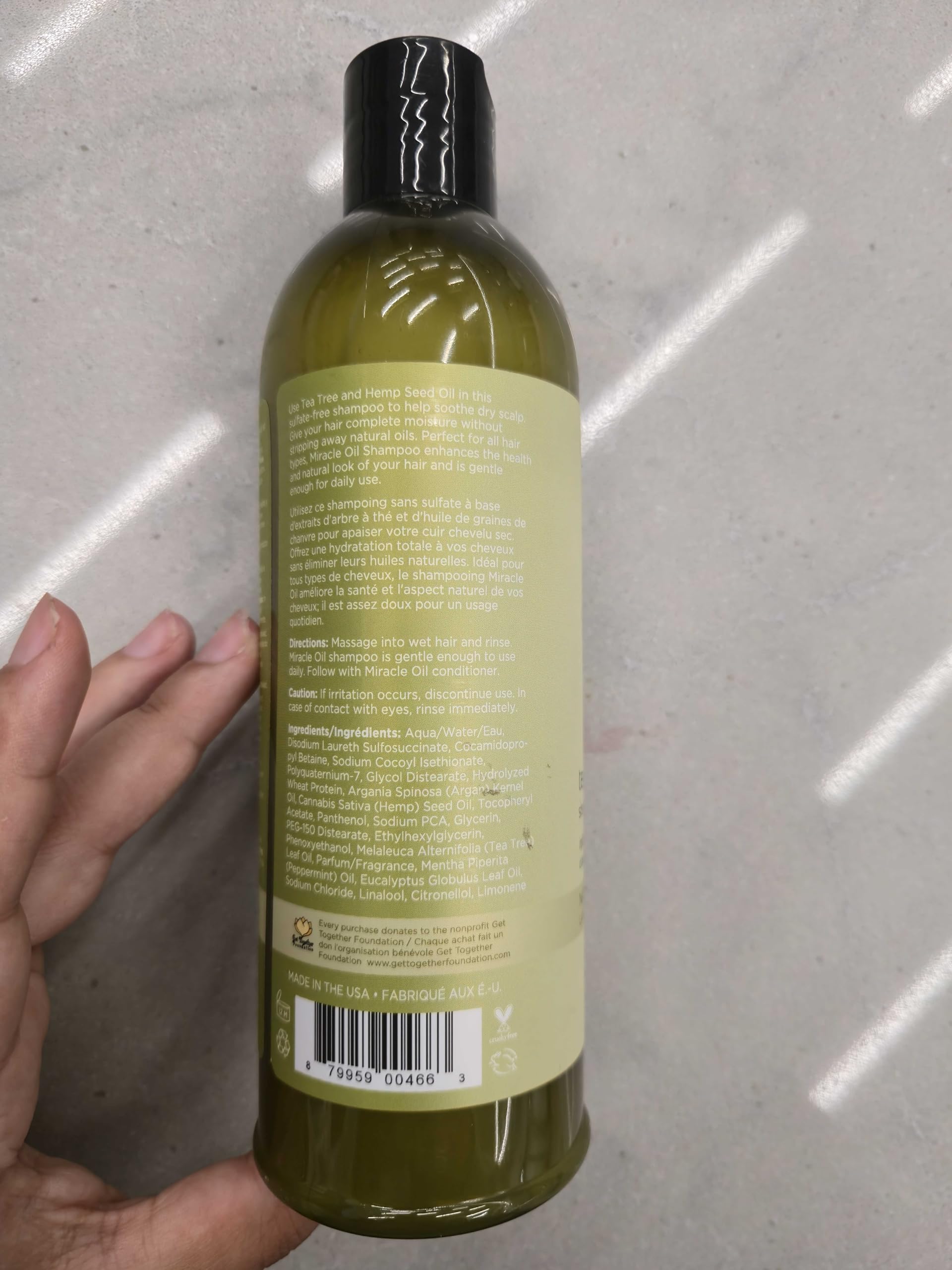 Earthly Body Miracle Oil Shampoo 16oz Tea Tree…