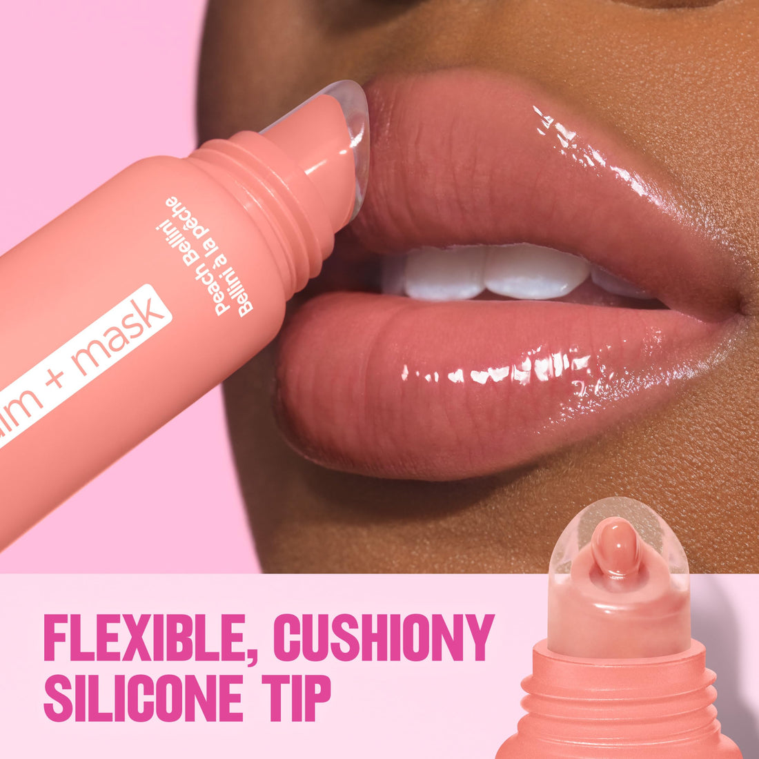 Revlon Glimmer Lip Treat Balm + Mask™, Overnight Peptide Lip Treatment, Hydrating, 004 Lavender Vanilla, 0.4 fl oz