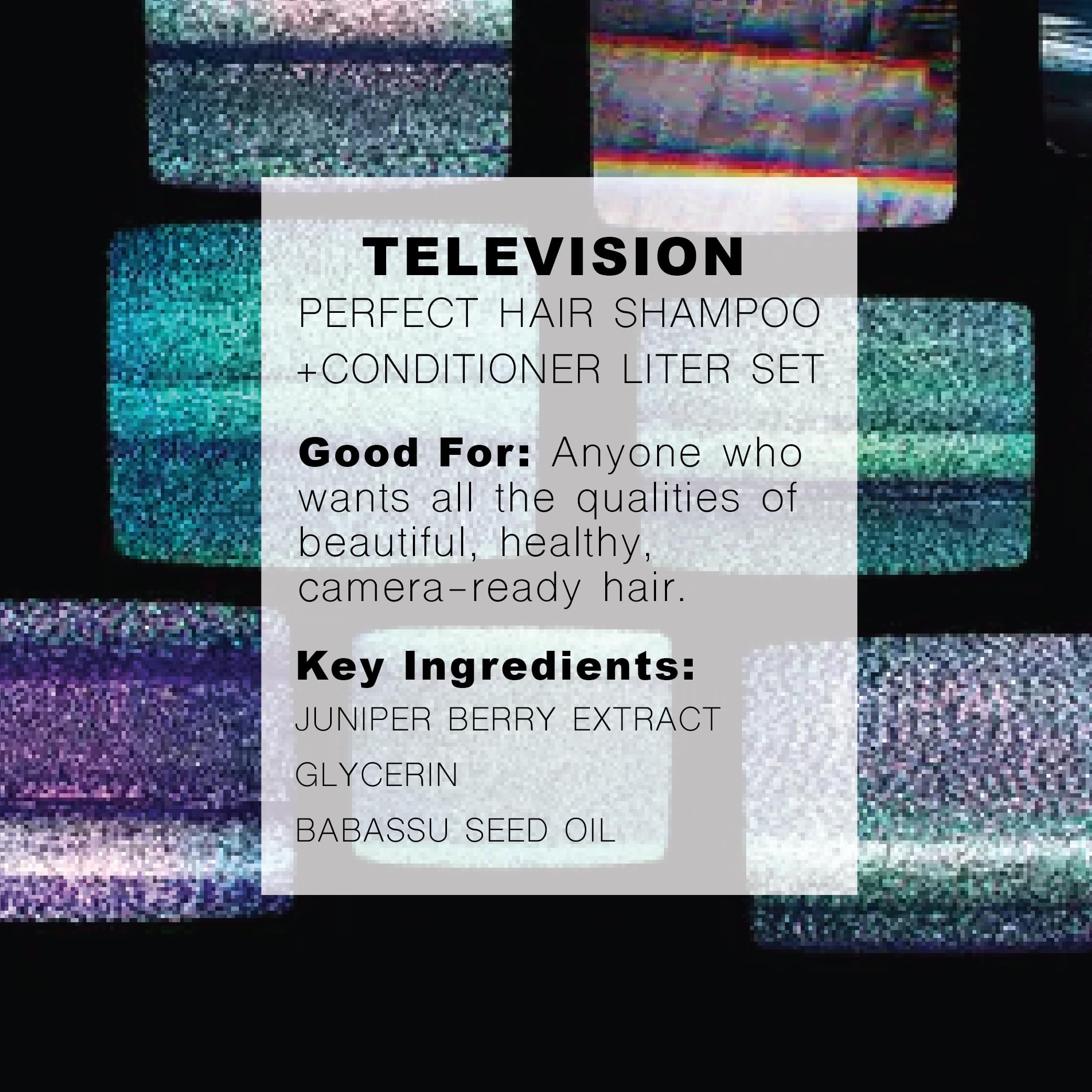 R+Co | Travel Sized | Television Perfect Shampoo and Conditioner Set for Preserving Color Treated Hair | Anti Frizz + Repairs + Nourishes | Vegan + Sulfate-Free | Set of 2