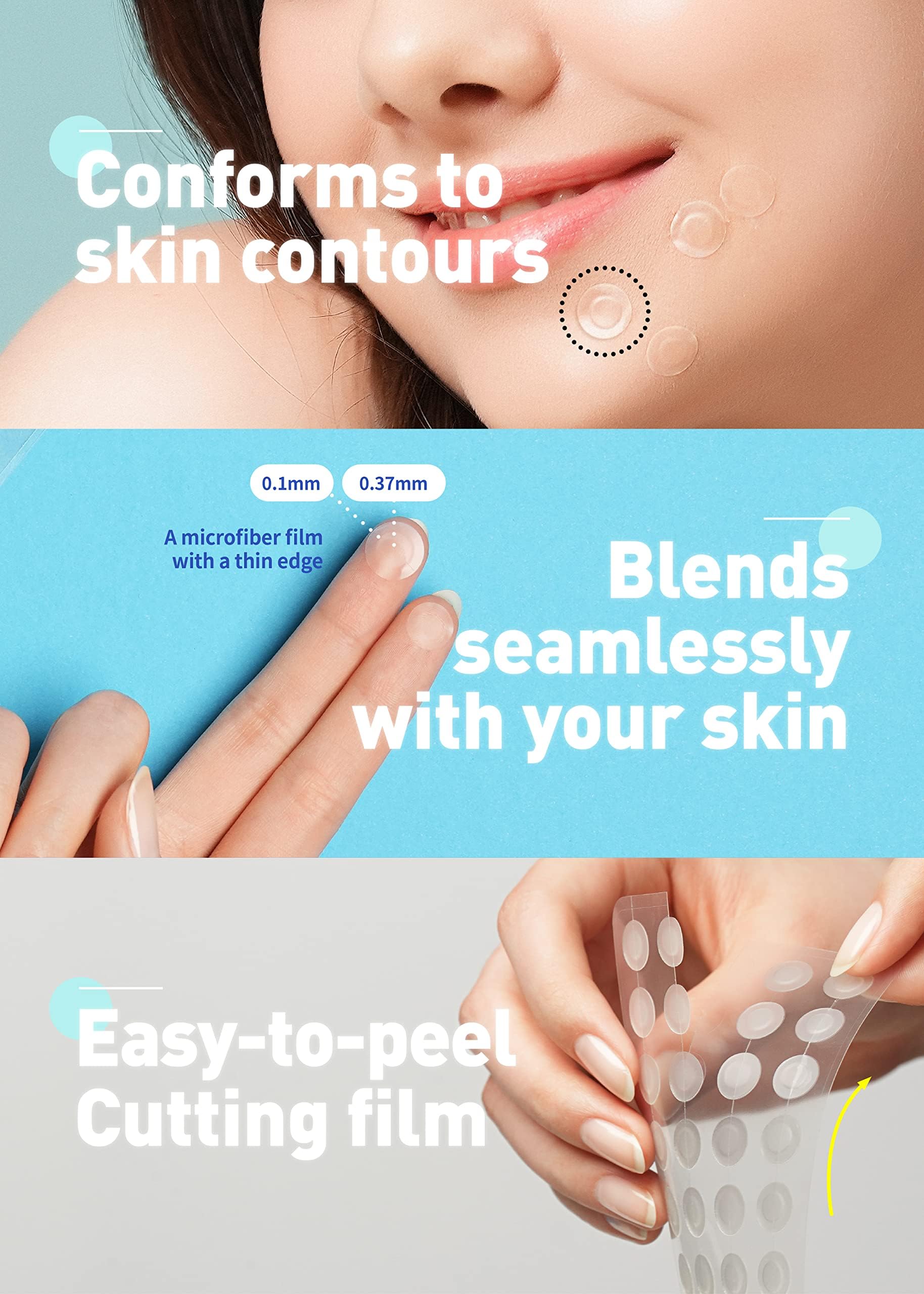 OLIVE YOUNG Care Plus Spot Patch | Hydrocolloid Acne Korean Spot Patch to Cover Zits, Pimples and Blemishes, for Troubled Skin and Face (Hydrocolloid, 102 Count (Pack of 1))