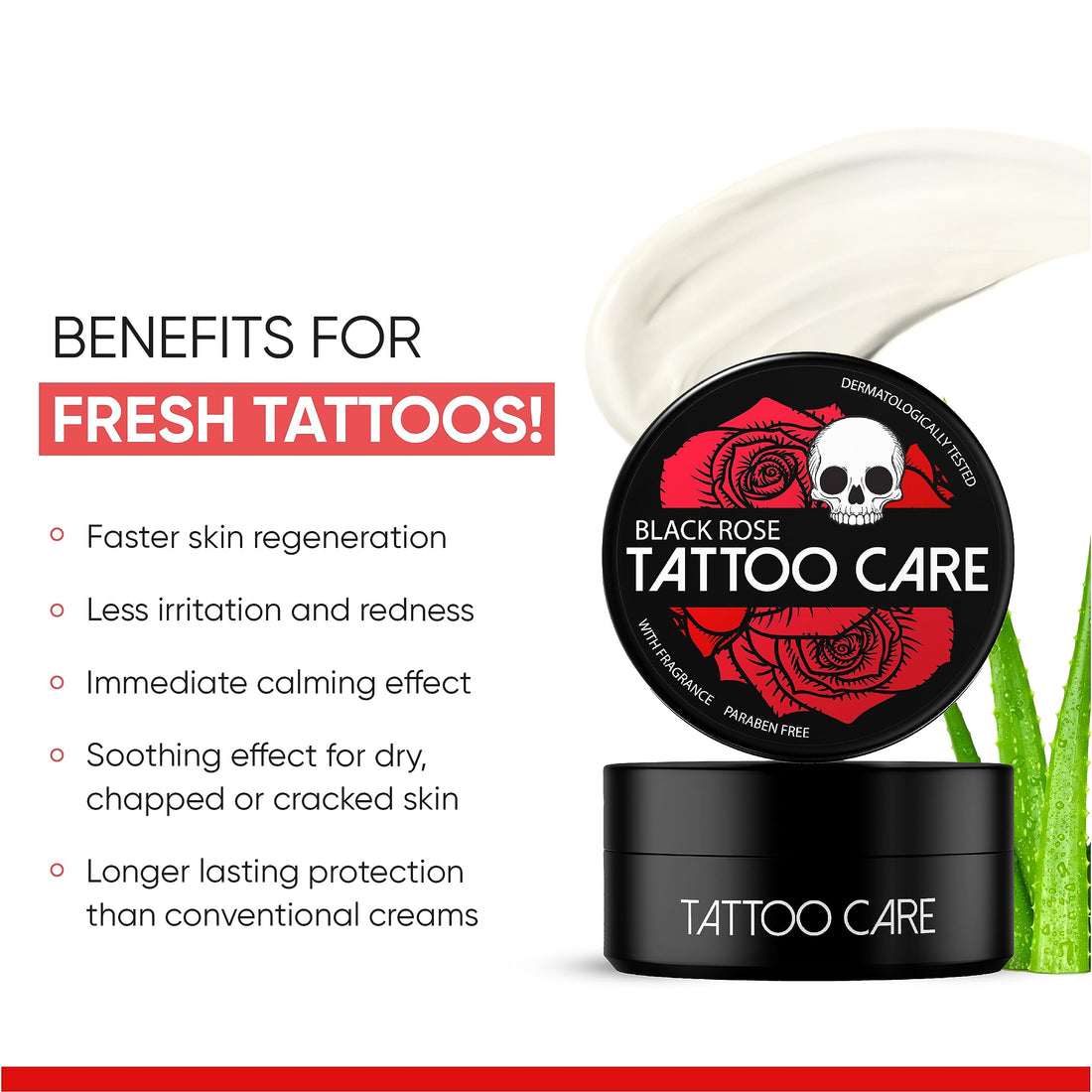 Tattoo Aftercare - Ointment for After Tattoo Process - Natural Ingredients - Promotes Healing, Protects, Moisturizes, Reduces Redness - Highlights Tattoo Colors - Not Butter or Oil-based - 1.23 oz