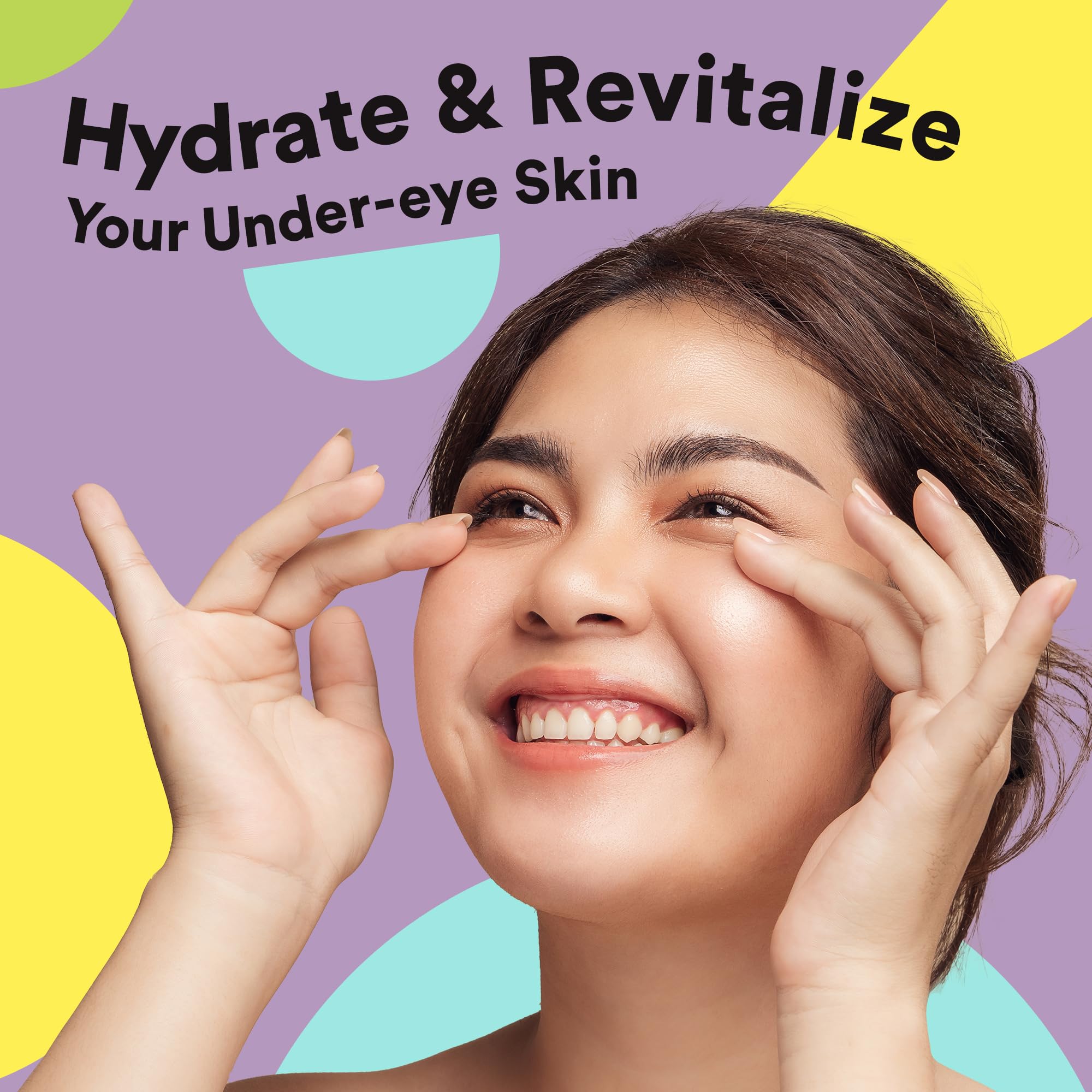 BLAQ Activated Charcoal Eye Mask with HydroGel by BLAQ - Depuffing Eyes & Dark Circles Removing, Natural Hydrating and Anti Wrinkles Eye Patches