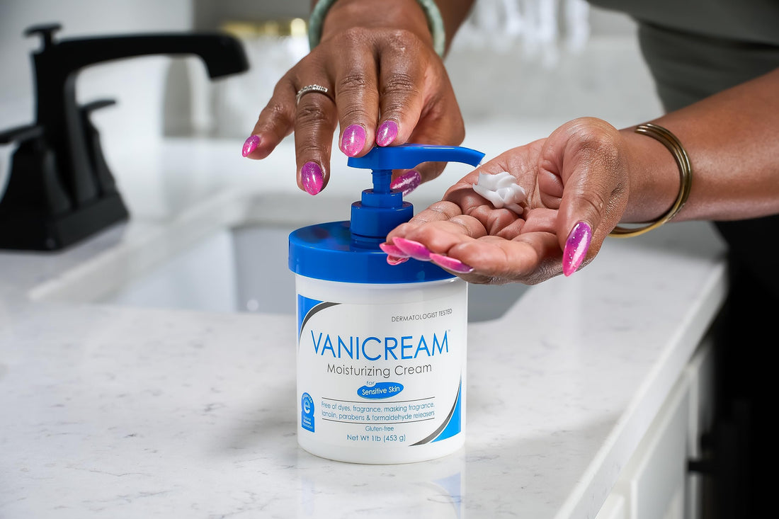 Vanicream Moisturizing Skin Cream with Pump Dispenser - 16 fl oz (1 lb) - Moisturizer Formulated Without Common Irritants for Those with Sensitive Skin (Pack of 12)
