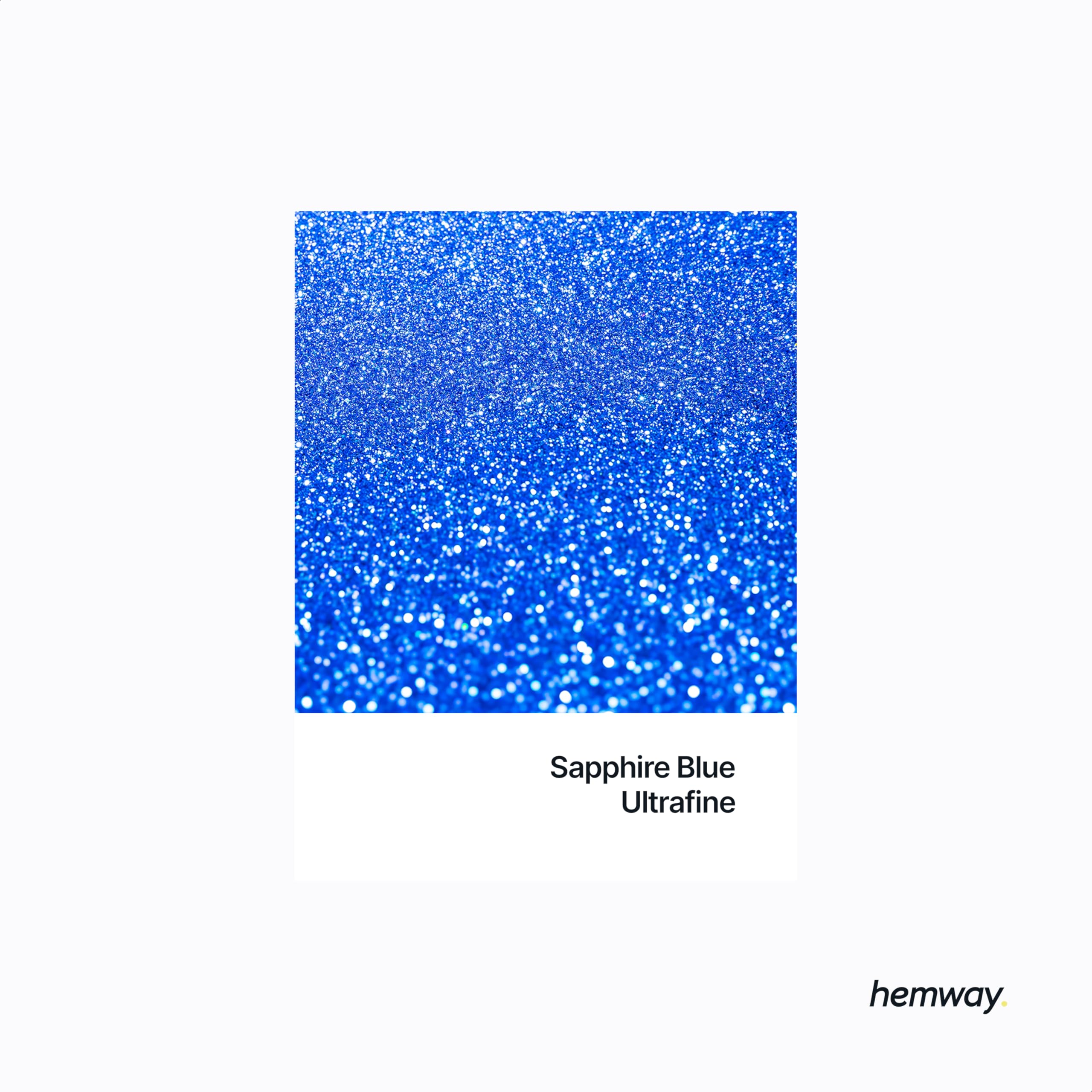 Hemway Premium Ultra Sparkle Glitter Multi Purpose Metallic Flake for Nail Art, Cosmetic Graded, Makeup, Festival, Party, Hair, Body and Eyes 100g / 3.5oz - Sapphire Blue