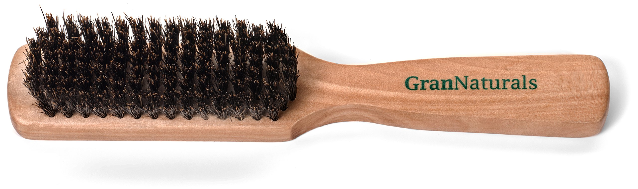 GranNaturals Men's Boar Bristle Hair + Beard Brush