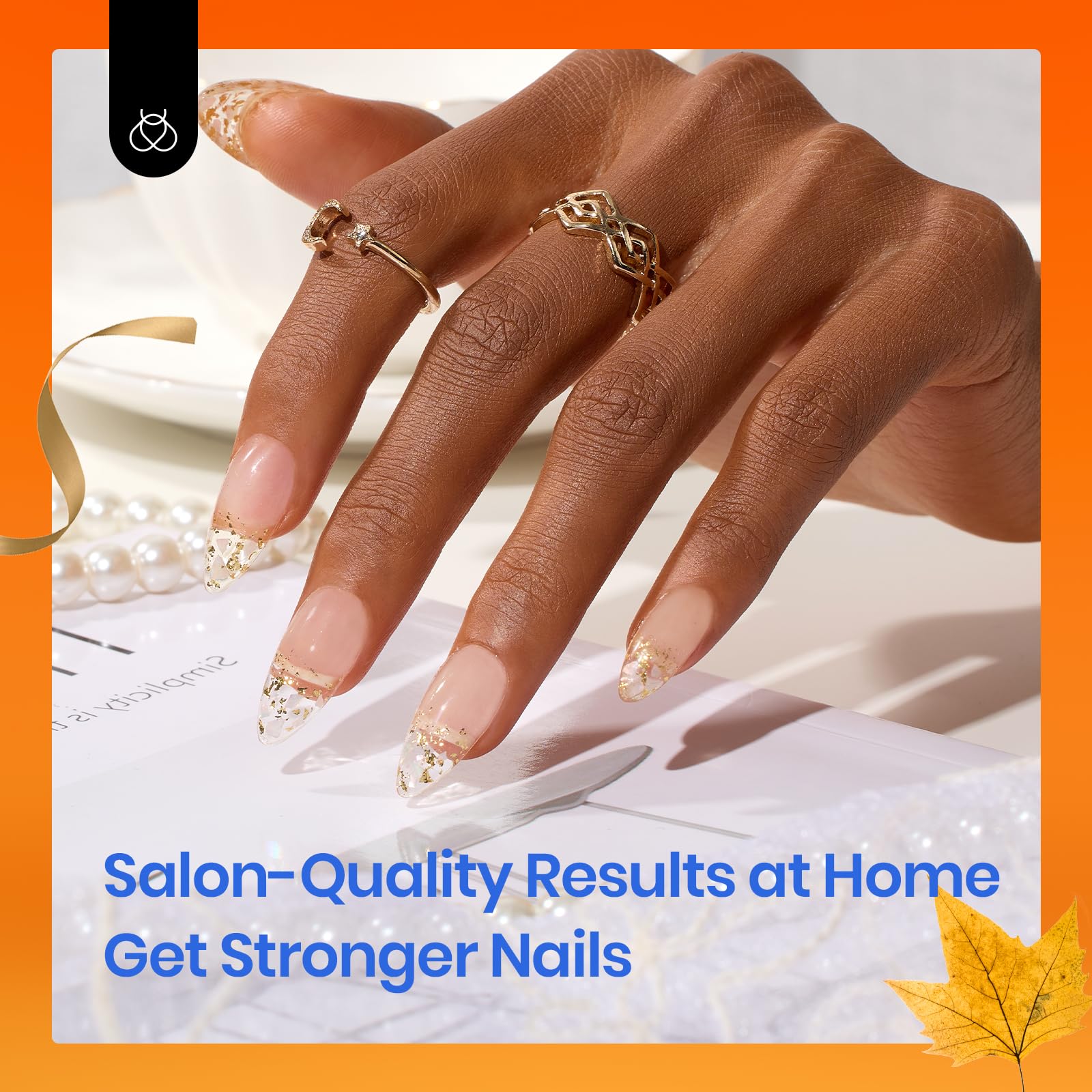 Beetles Builder Gel for Nails 2 Pcs 0.51 oz, 8 in 1 Clear Builder Nail Gel Set for Nail Apex Extension LED Lamp Cured Nail Strengthening Nails for Beginners & DIY Salon Manicurist Women