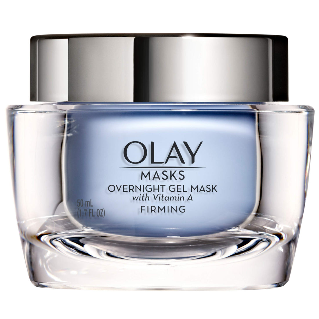 Face Mask Gel by Olay Masks, Overnight Facial Moisturizer with Vitamin A and Hyaluronic Acid for Firming Skin, 1.7 Fl Ounce
