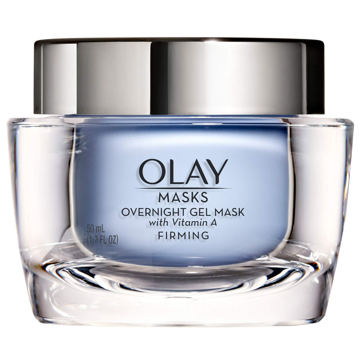 Face Mask Gel by Olay Masks, Overnight Facial Moisturizer with Vitamin A and Hyaluronic Acid for Firming Skin, 1.7 Fl Ounce