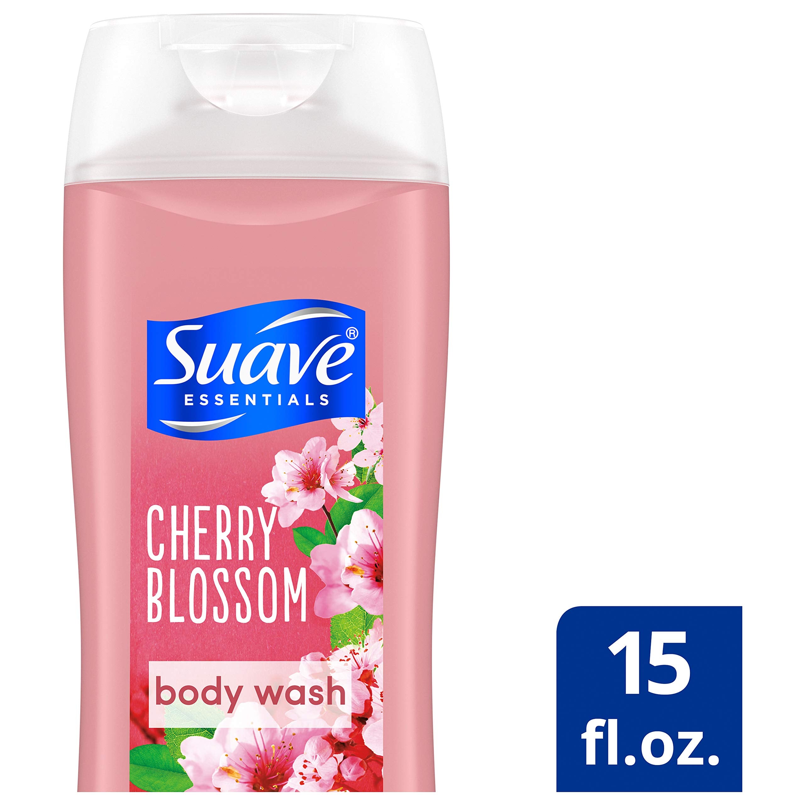 Suave Essentials Body Wash, Wild Cherry Blossom 12oz (Pack Of 6)