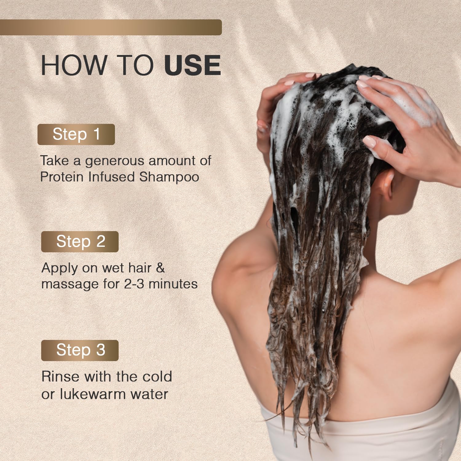 MOEHAIR Protein Infused Shampoo | Anti-Frizz, Moisturizing & Strengthening Shampoo for All Hair Types | With Proteins, Natural Oils & Vitamin E & B5 | Sulfate & Paraben-Free Hair Shampoo, 32 Fl Oz