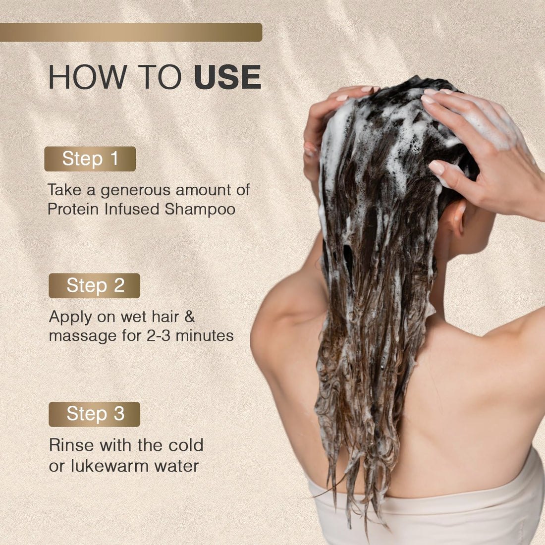 MOEHAIR Protein Infused Shampoo | Anti-Frizz, Moisturizing & Strengthening Shampoo for All Hair Types | With Proteins, Natural Oils & Vitamin E & B5 | Sulfate & Paraben-Free Hair Shampoo, 32 Fl Oz