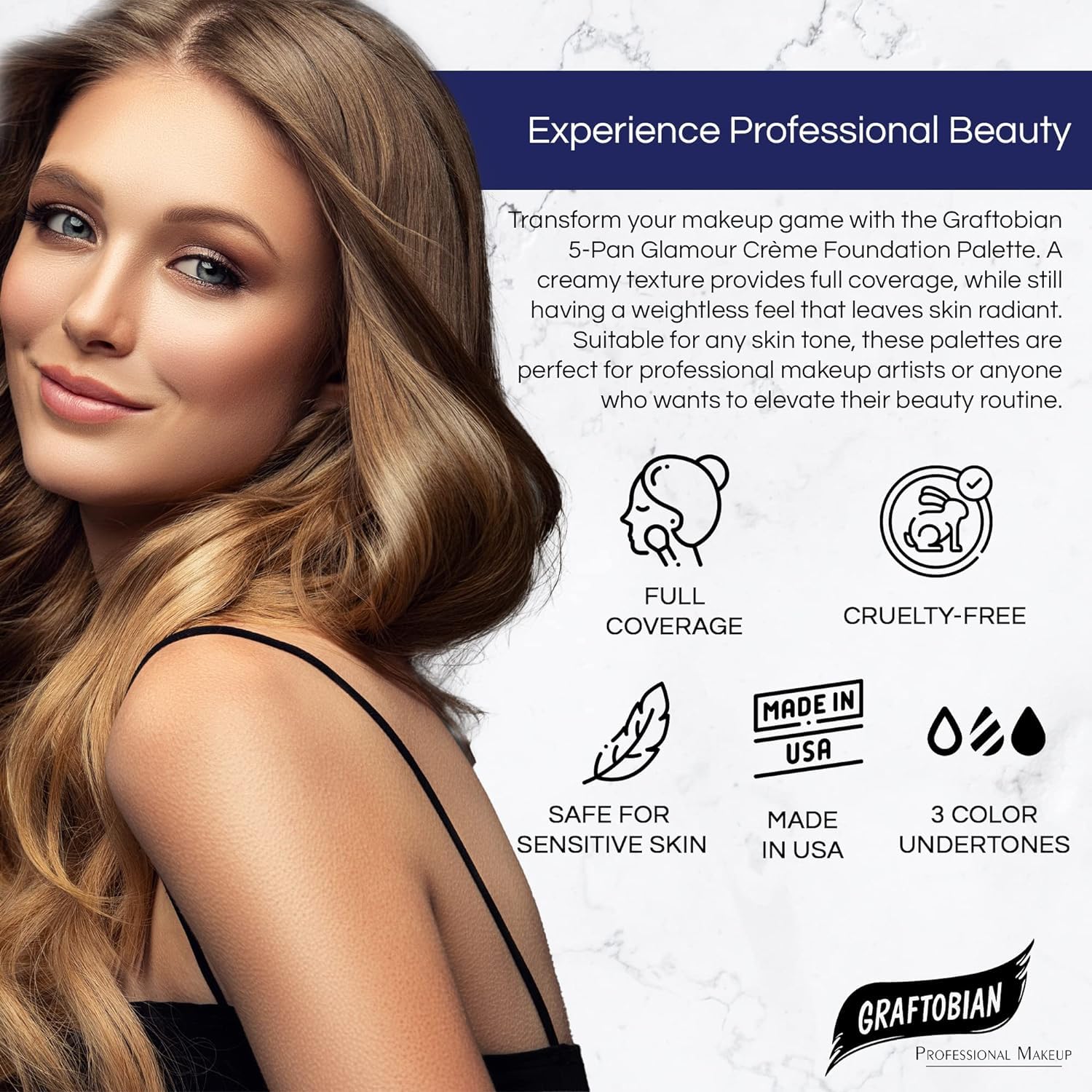 Graftobian HD Glamour Creme Palette, Warm #2