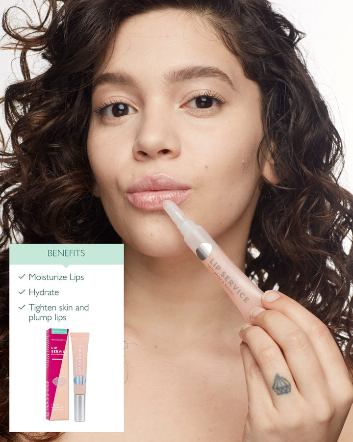 Patchology Lip Service Gloss-to-Balm Treatment for Dry Lips, Honey, Goji Berry, 0.27 Fluid Ounce