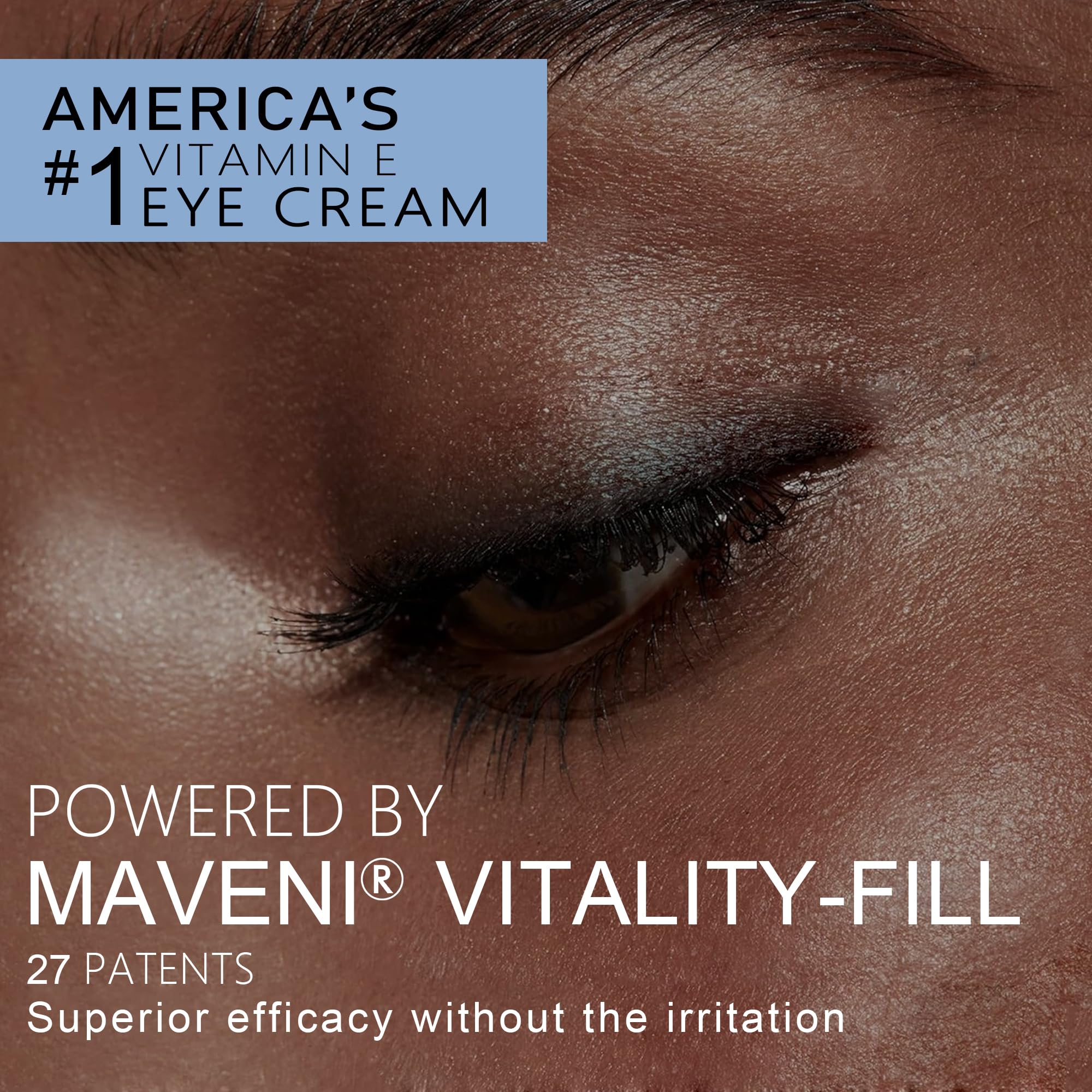 MAVENI Vitality-Fill Boosting Eye Cream, Natural Anti Aging Under Eye Cream Lift & Firm,Reduce Wrinkles,Fine Lines,and Under Eye Bags,Dark Circles Under Eye Cream